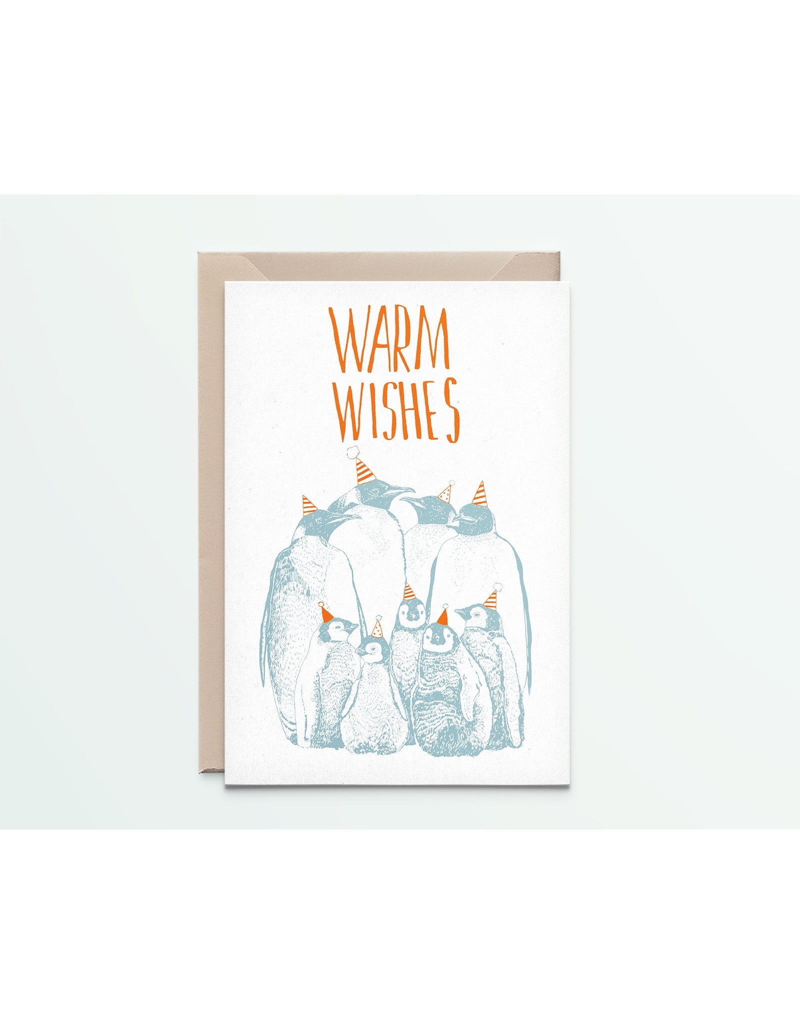 Kaartje 'penguins warm wishes'