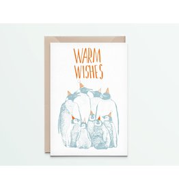 Kaartje 'penguins warm wishes'