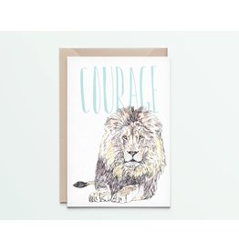 Kaartje 'lion courage'