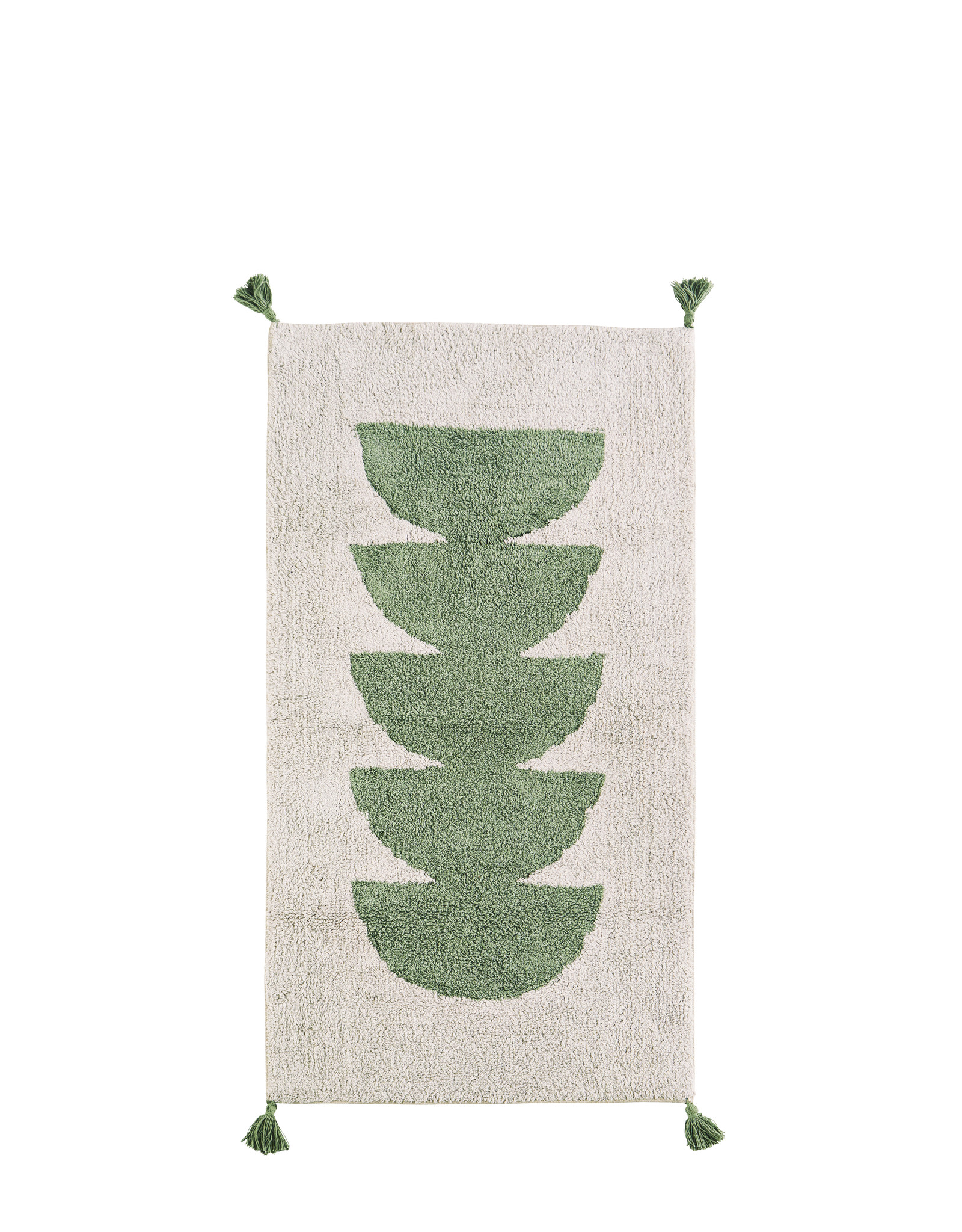 Mat (wit/groen) 70x140cm
