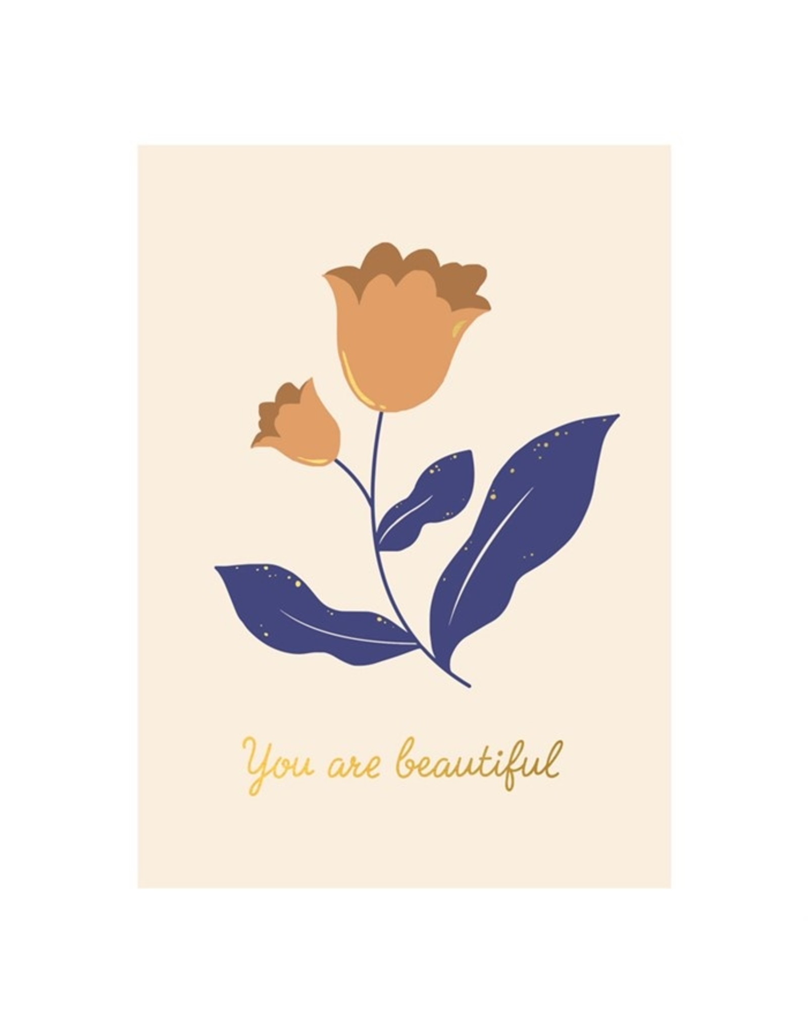 Kaartje 'you are beautiful'
