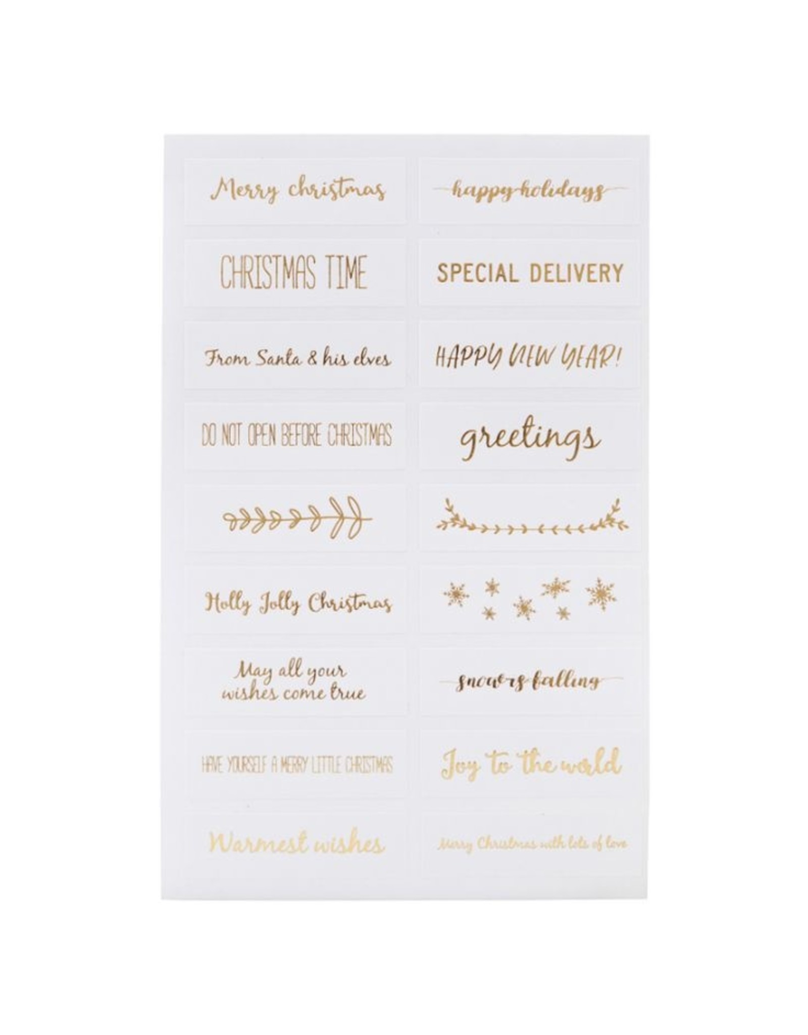 Stickers kerst (label)