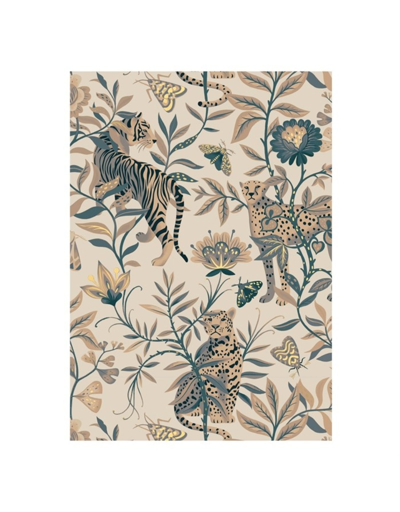 Kaartje 'tiger & leopards'