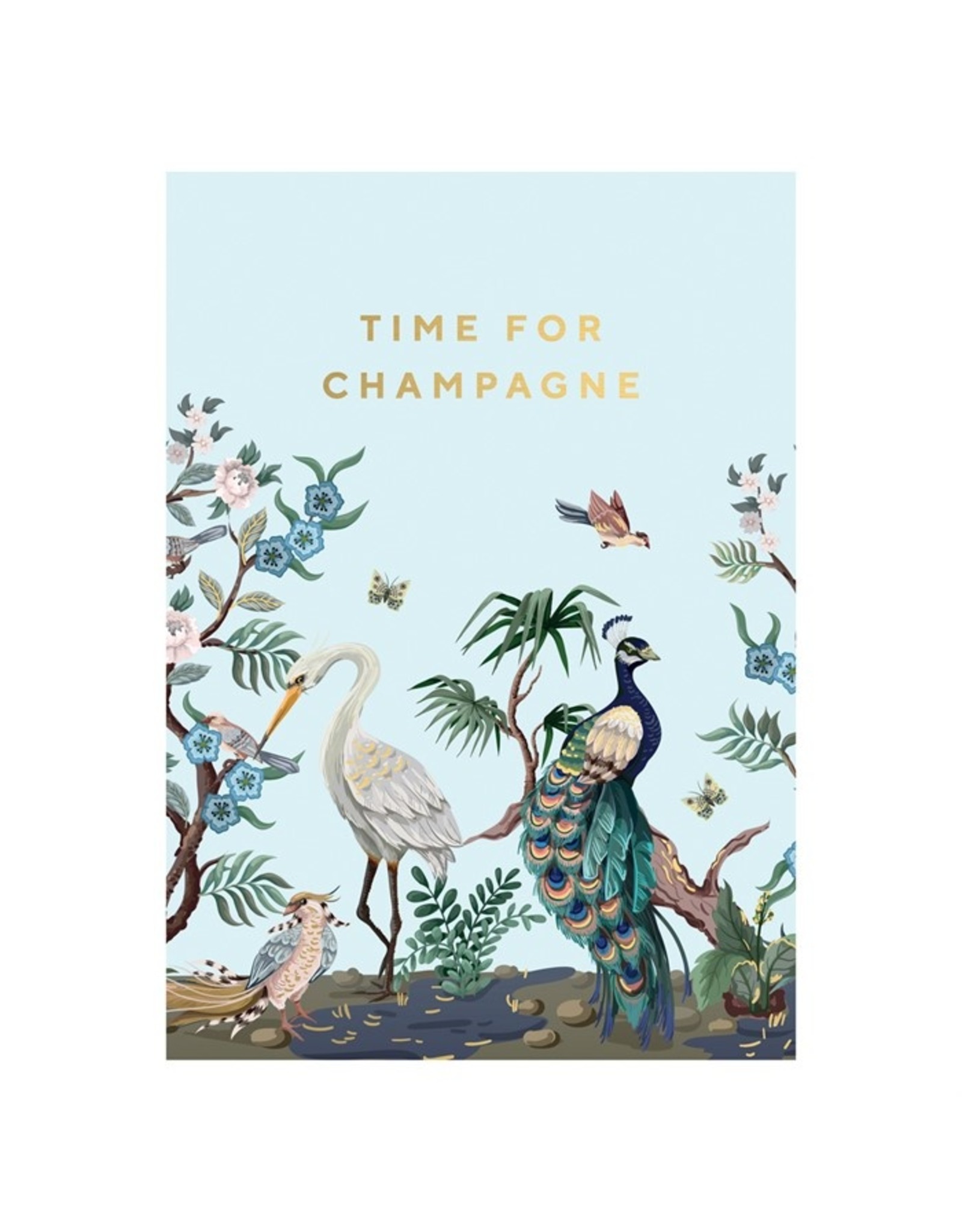 Kaartje 'time for champagne jungle'