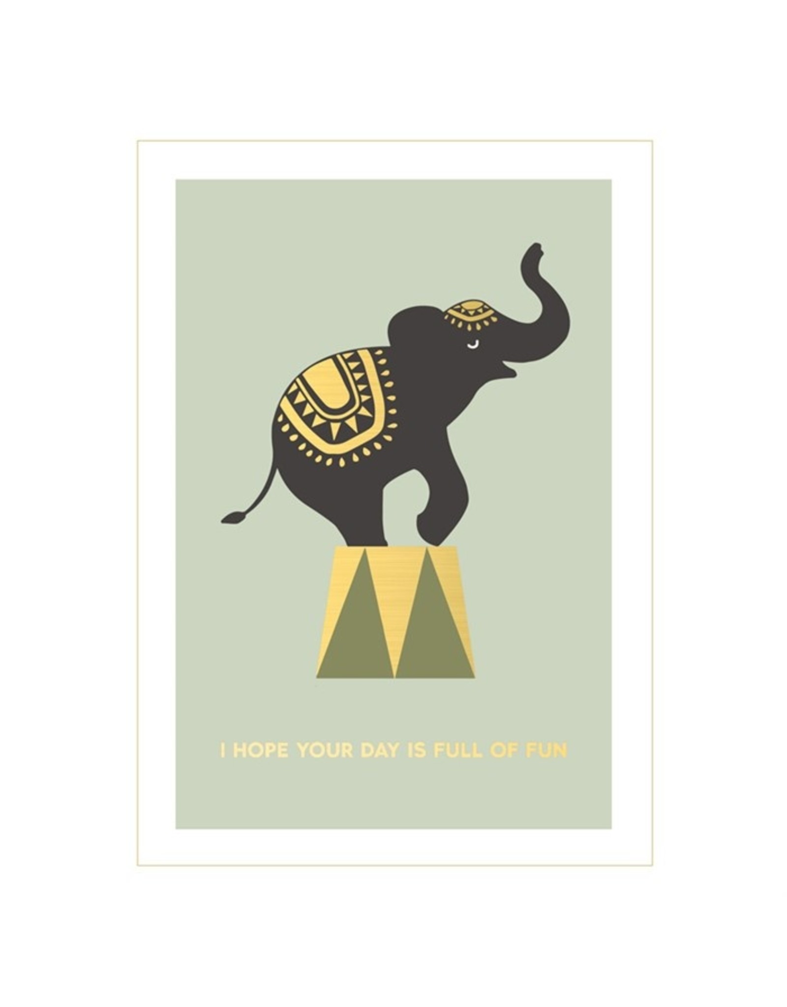 Kaartje 'circus elephant'