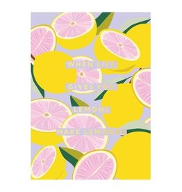 Kaartje 'when life gives you lemons make lemonade'