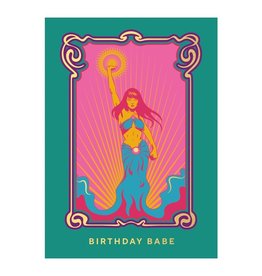 Kaartje 'birthday babe'