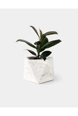 Mare Planter M dia 8.5 (marmer/wit)