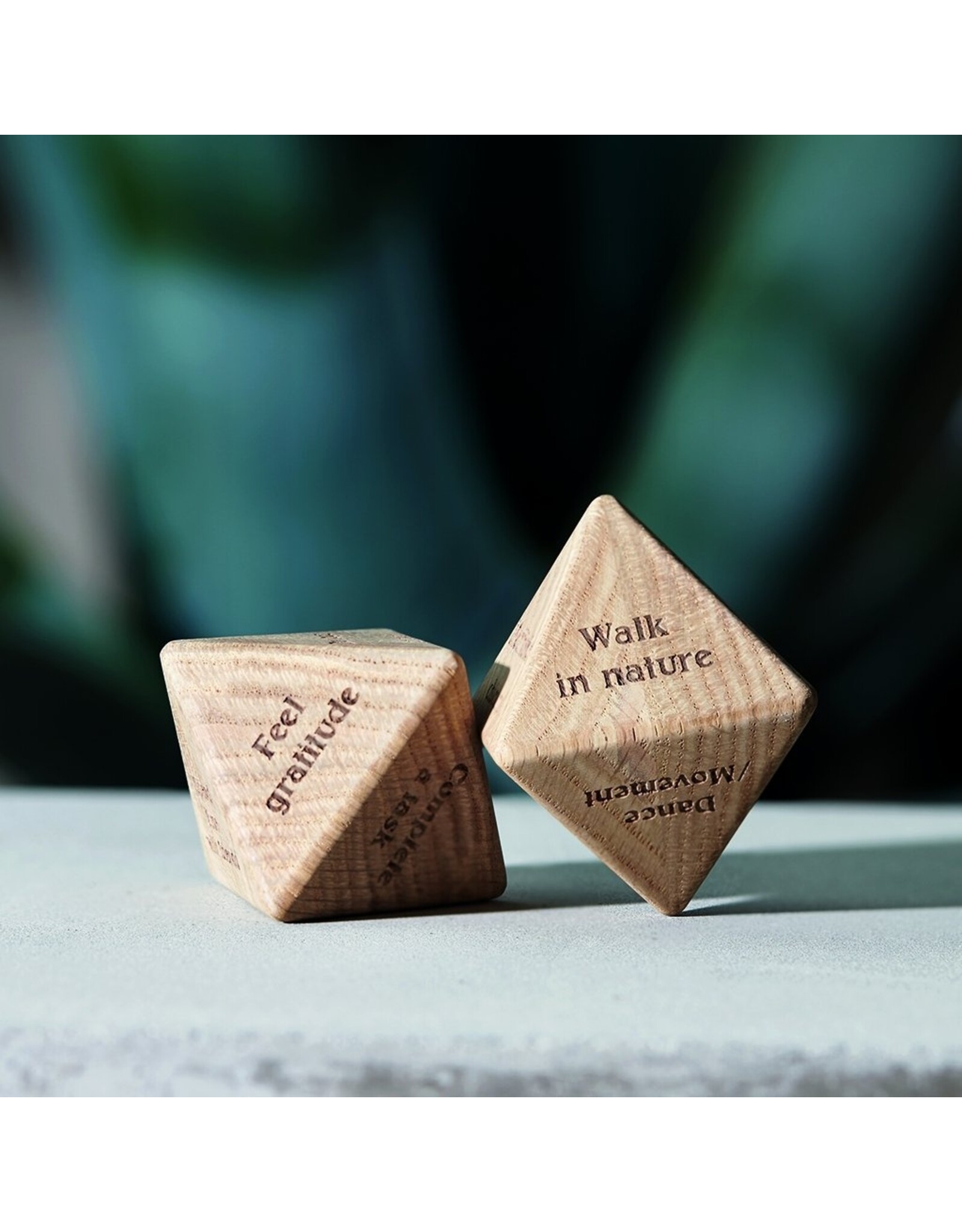 Mindfulness houten dobbelsteen 2 (CC2)