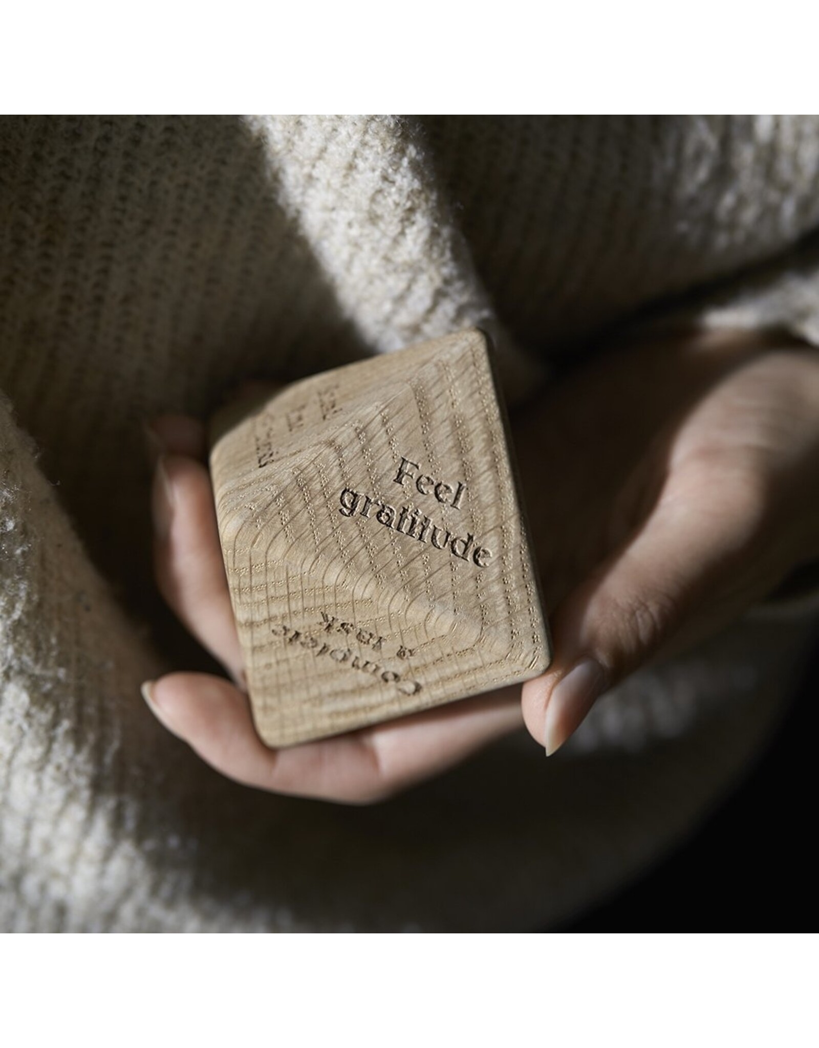 Mindfulness houten dobbelsteen 2 (CC2)