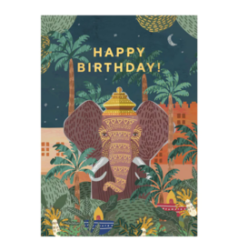 Kaartje 'happy birthday elephant'