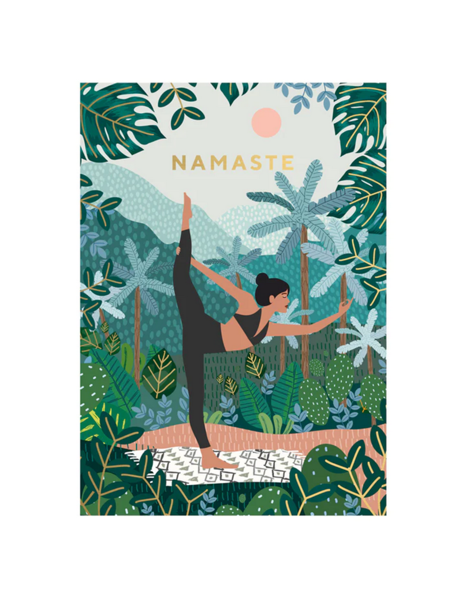 Kaartje 'namaste yoga'