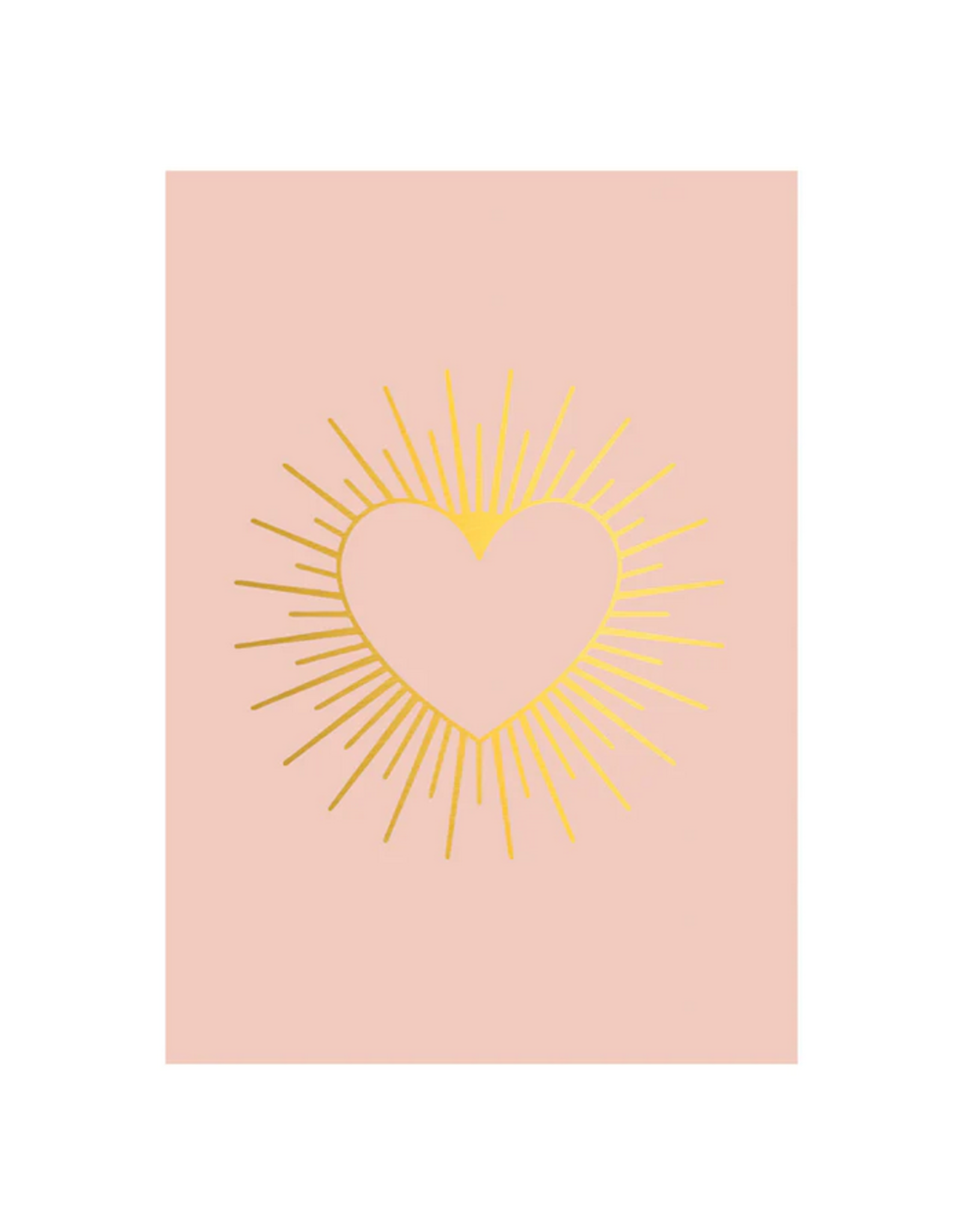Kaartje 'heart rays'