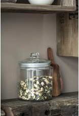 Opbergpot in glas met deksel
