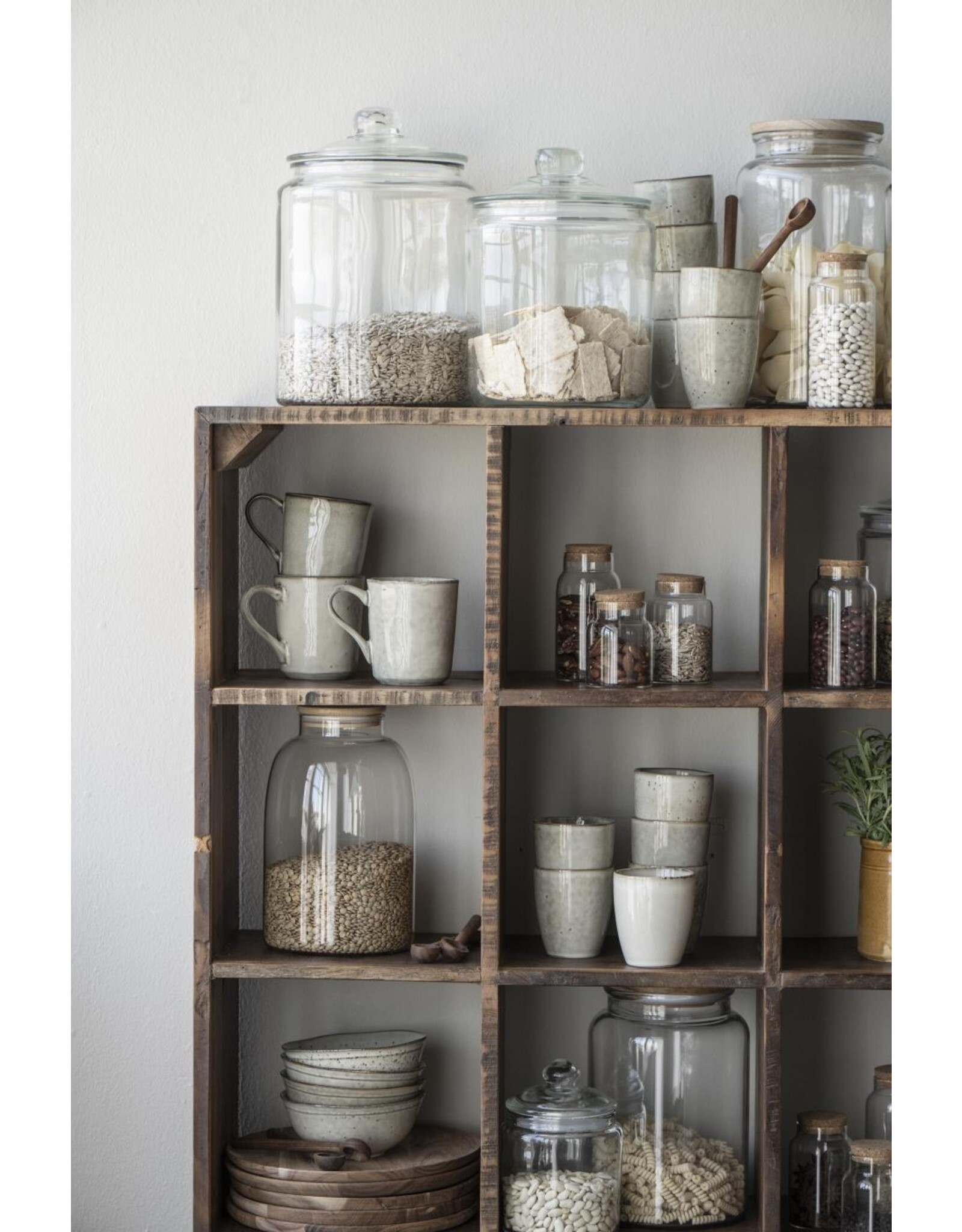 Opbergpot in glas met deksel