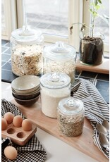 Opbergpot in glas met deksel