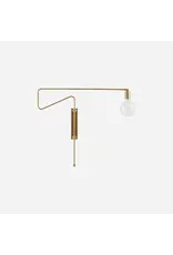 HD Wall lamp, HDSwing, Brass
