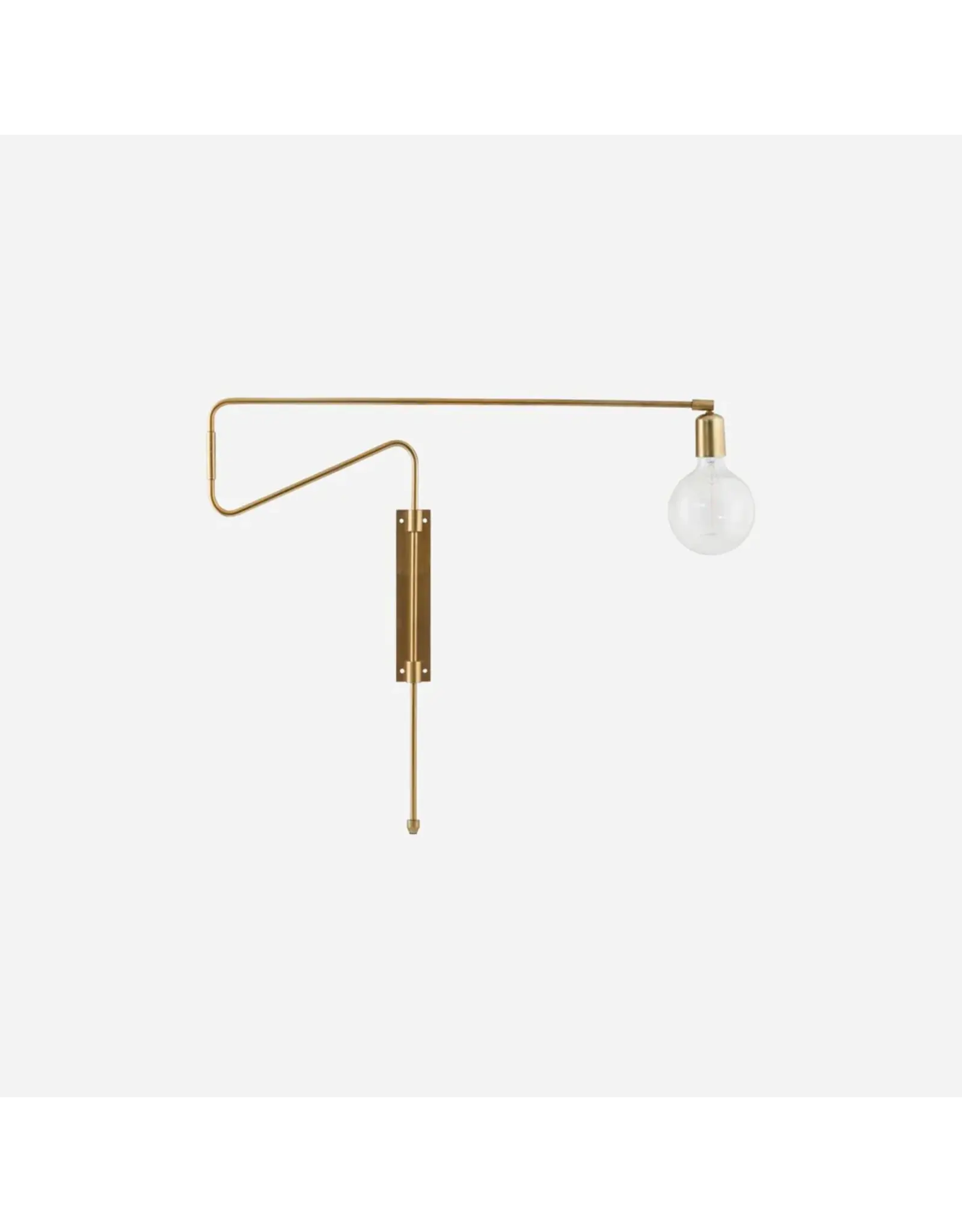 HD Wall lamp, HDSwing, Brass