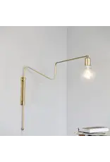 HD Wall lamp, HDSwing, Brass