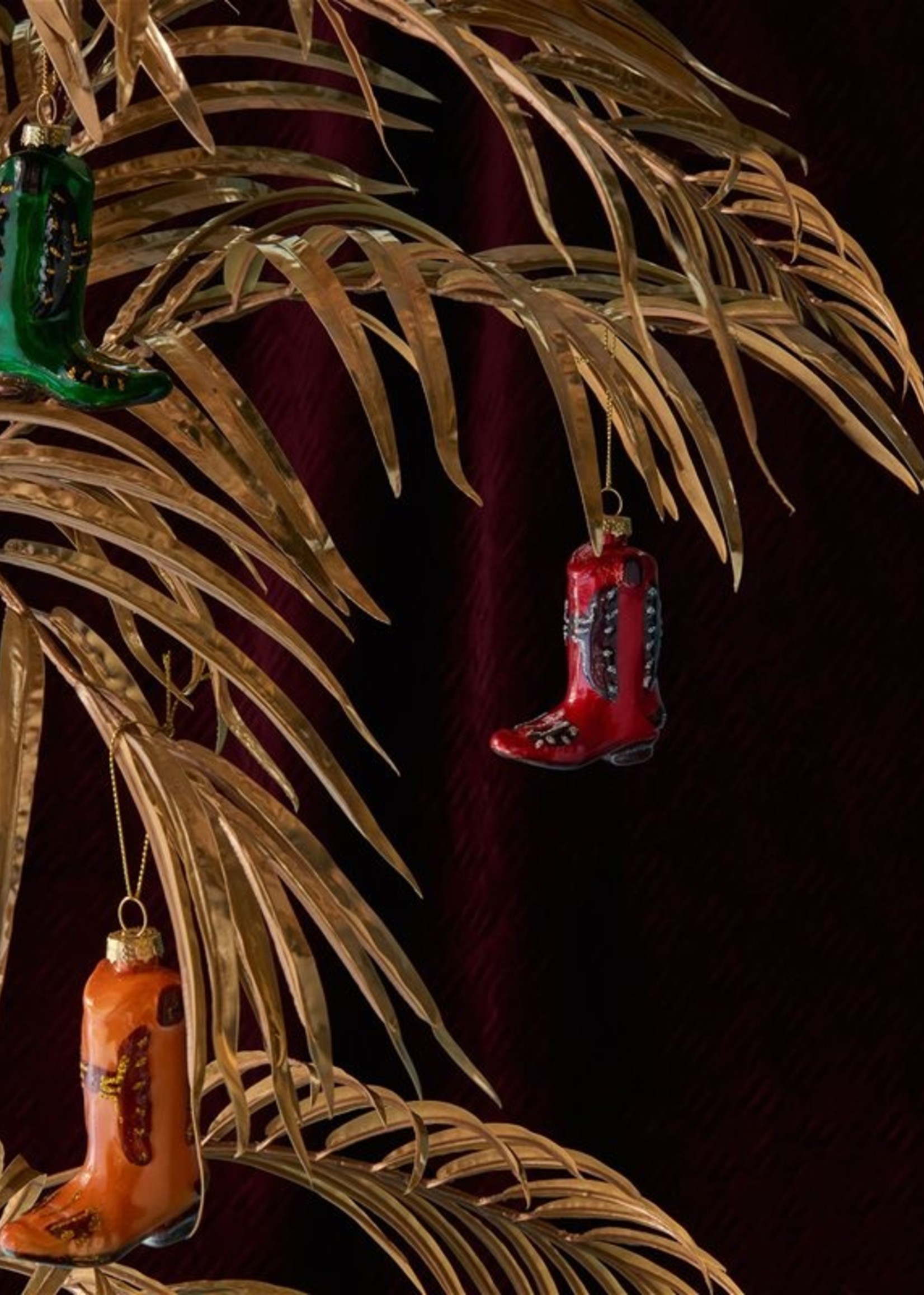 &Klevering Ornament Boot Set of 3
