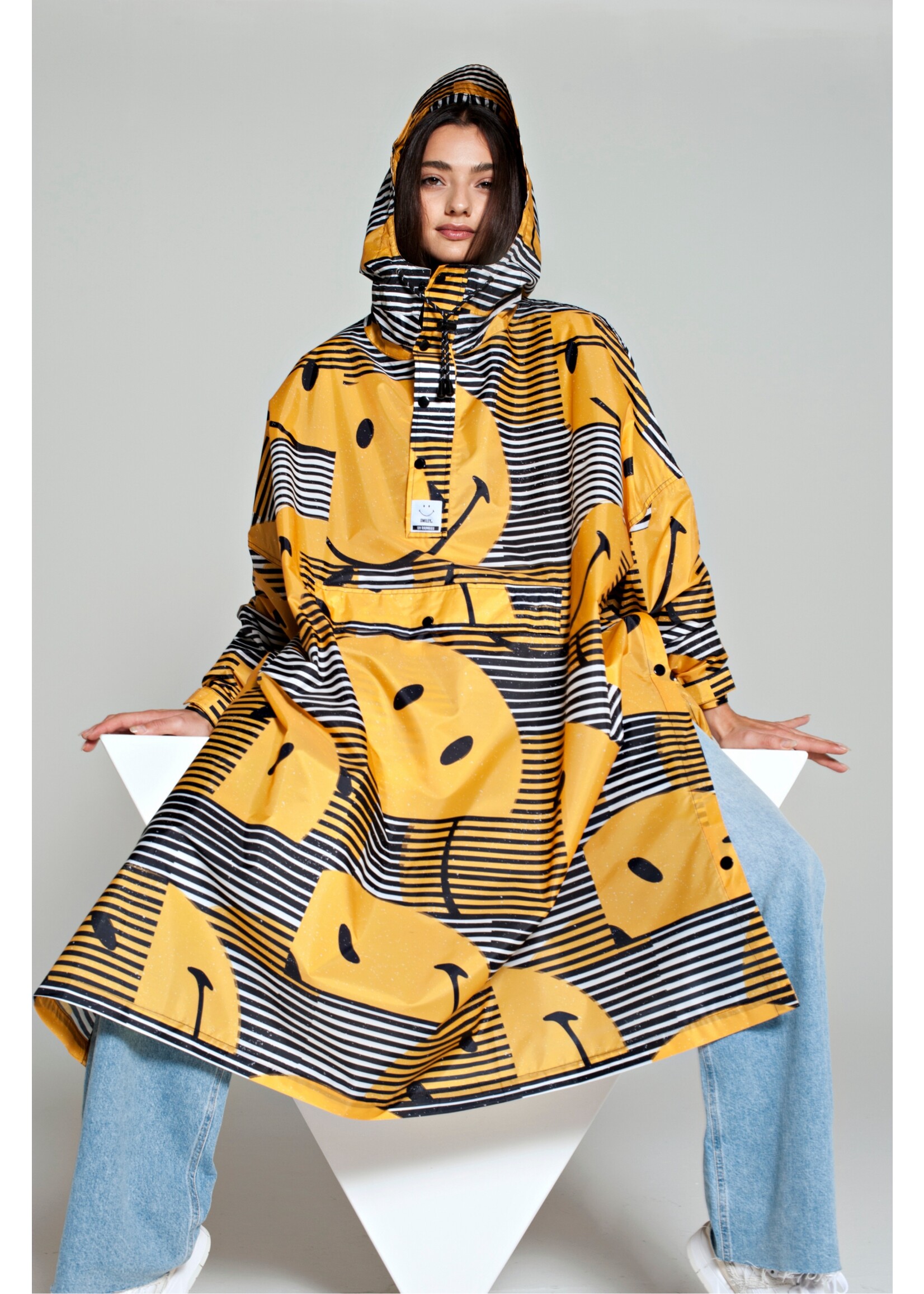 Rainkiss Sunset Smiley - Rain Poncho