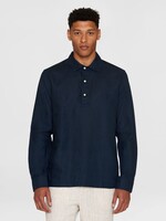 Knowledge Cotton 1090079 Loose Linen Polo Shirt