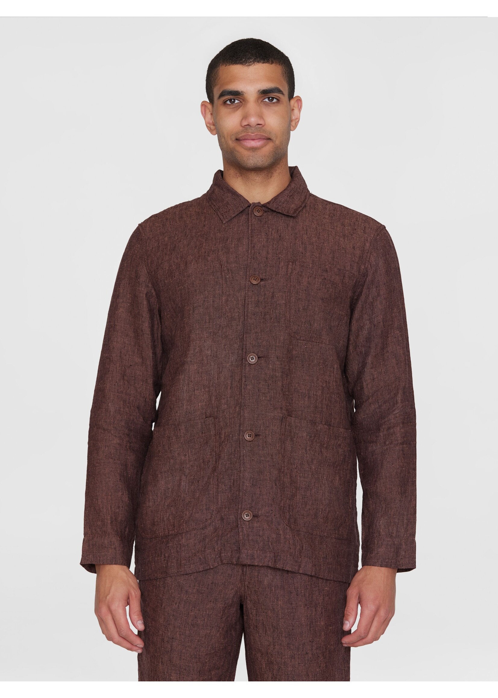 Knowledge Cotton 1190004 Linen Overshirt