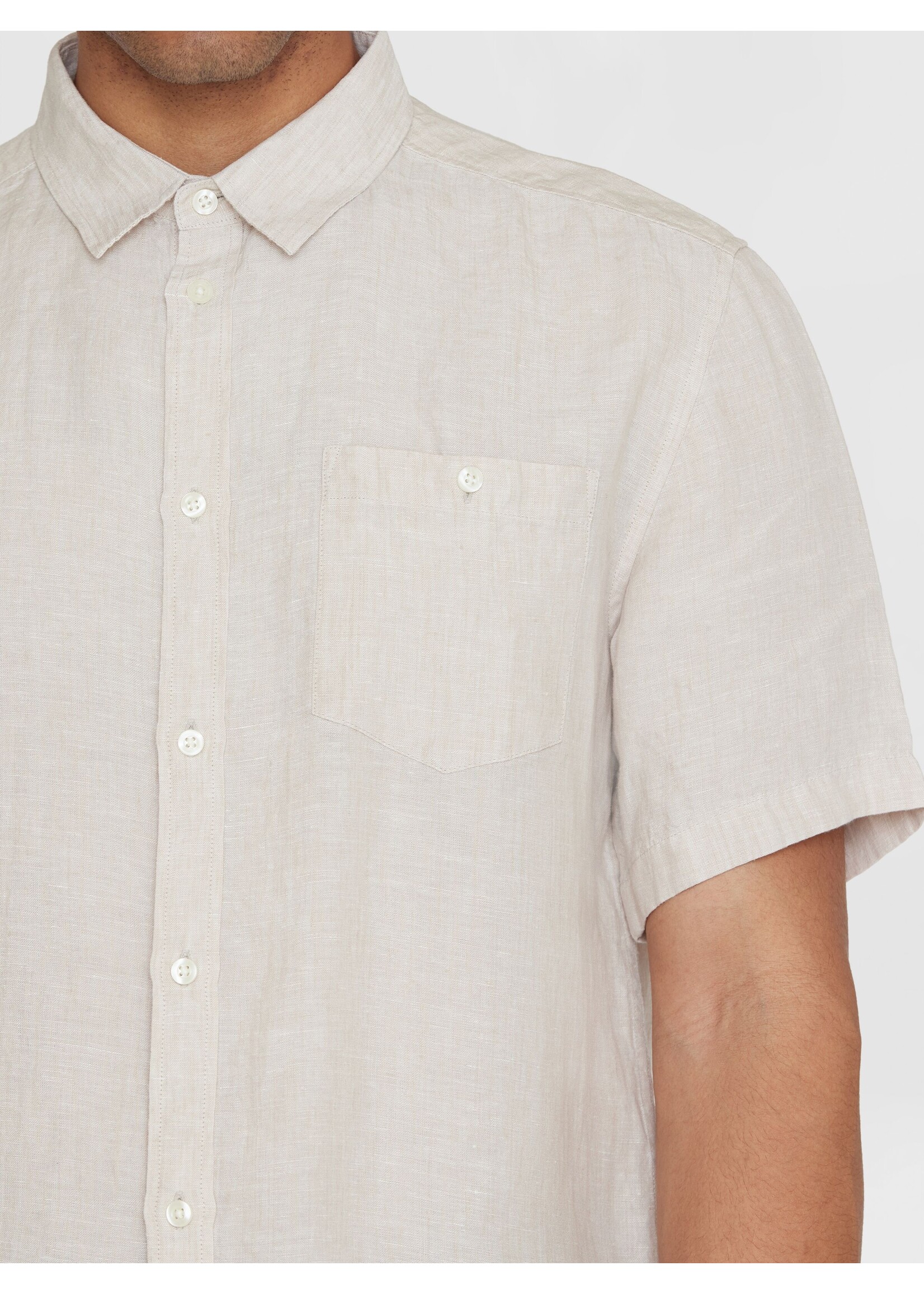 Knowledge Cotton 1090064 Regular Linen SS Shirt