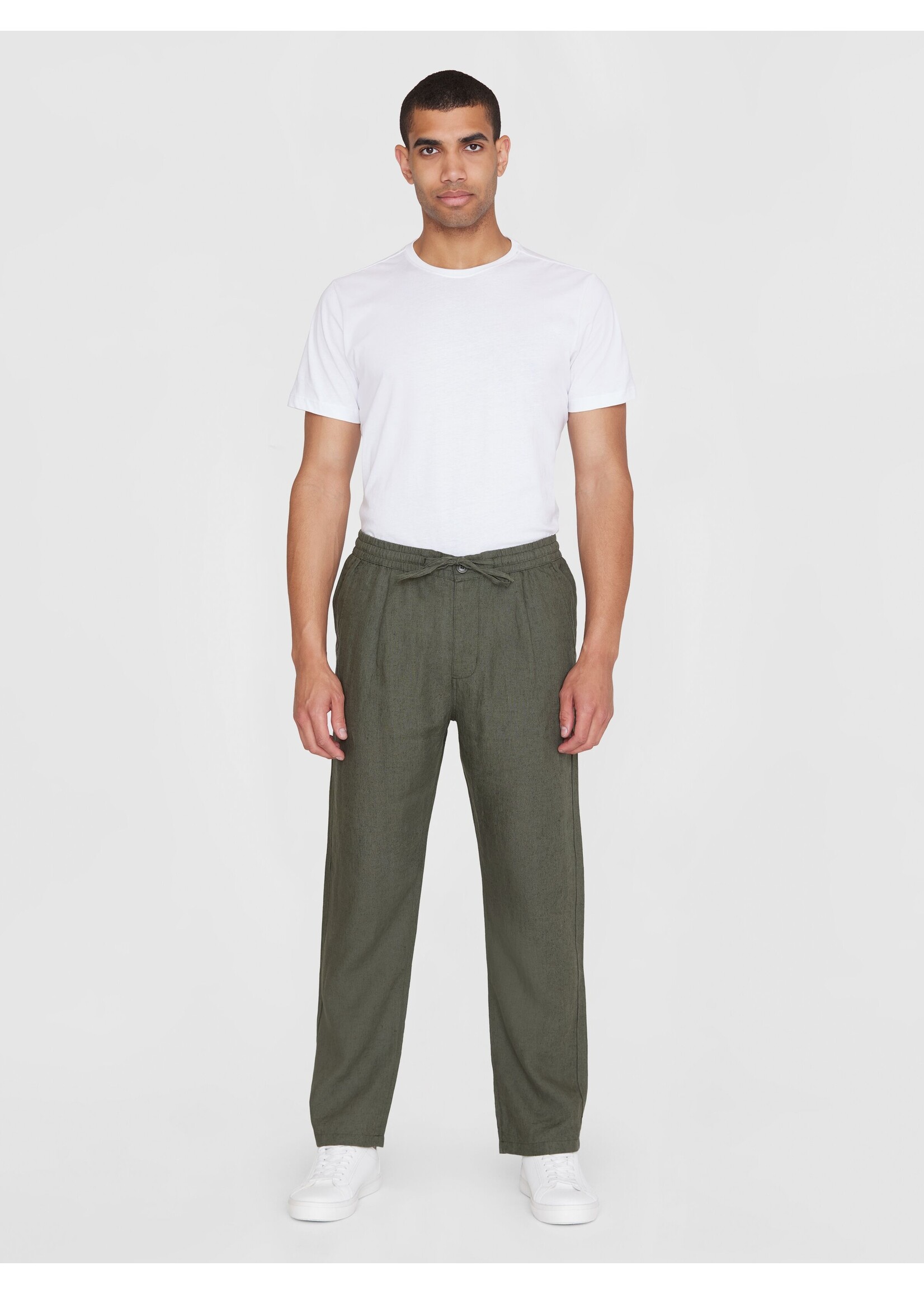 Knowledge Cotton 1070003 FIG Loose Linen Pants