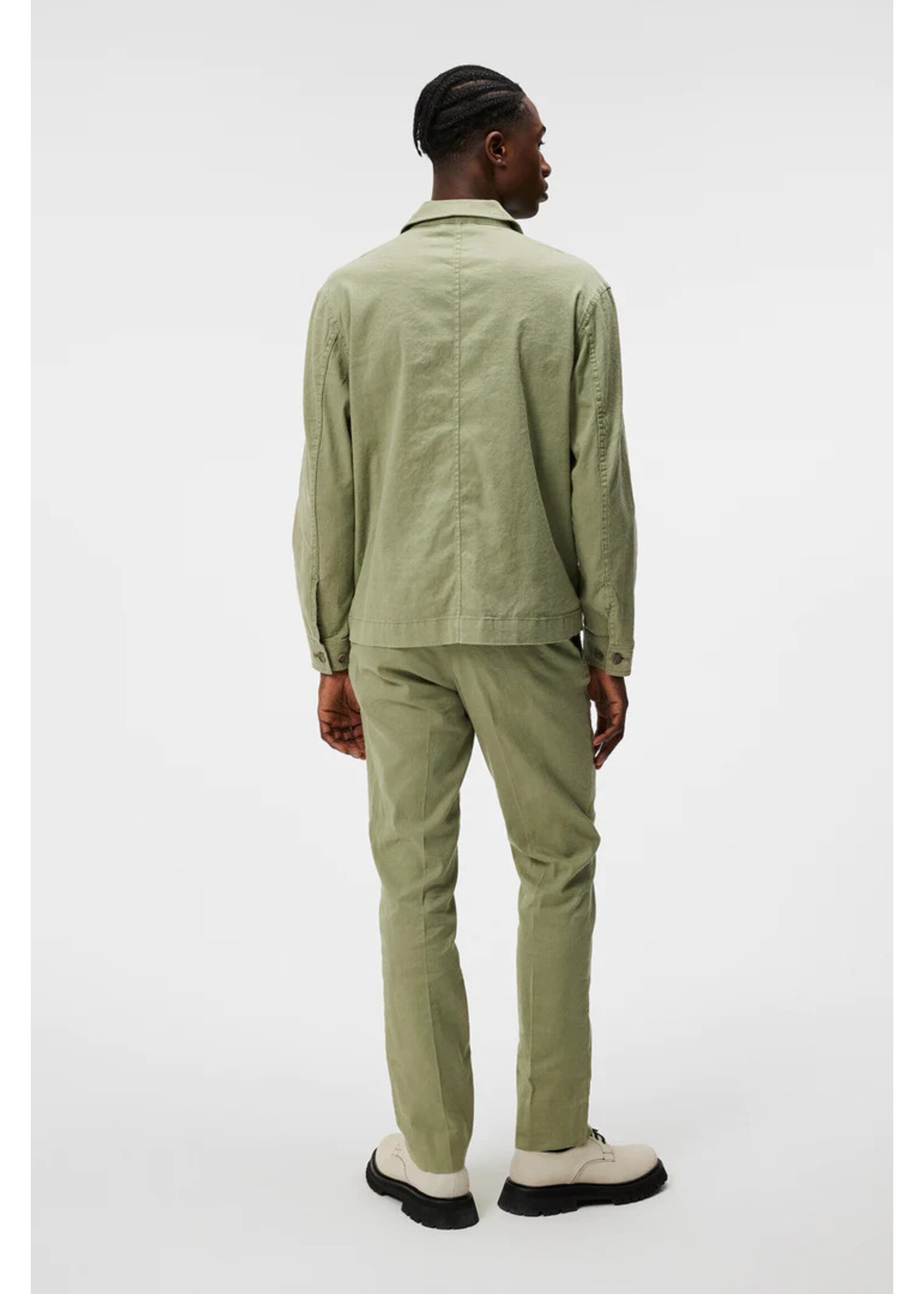 J. Lindeberg Errol Linen Workwear Overshirt