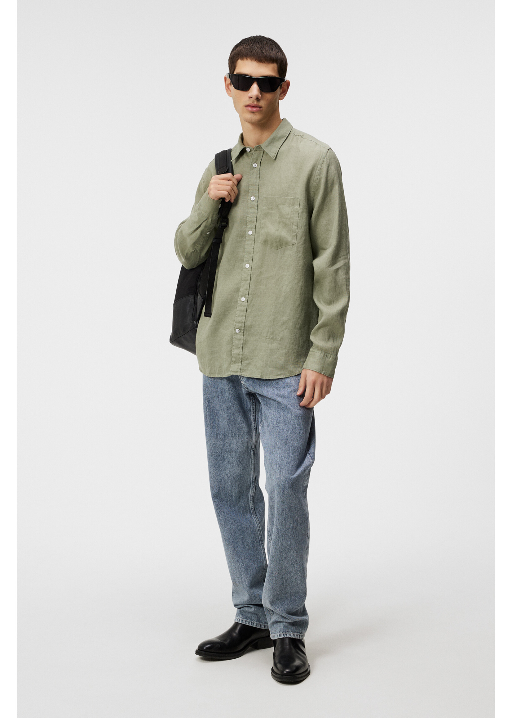 J. Lindeberg Reg LS Clean Linen Shirt