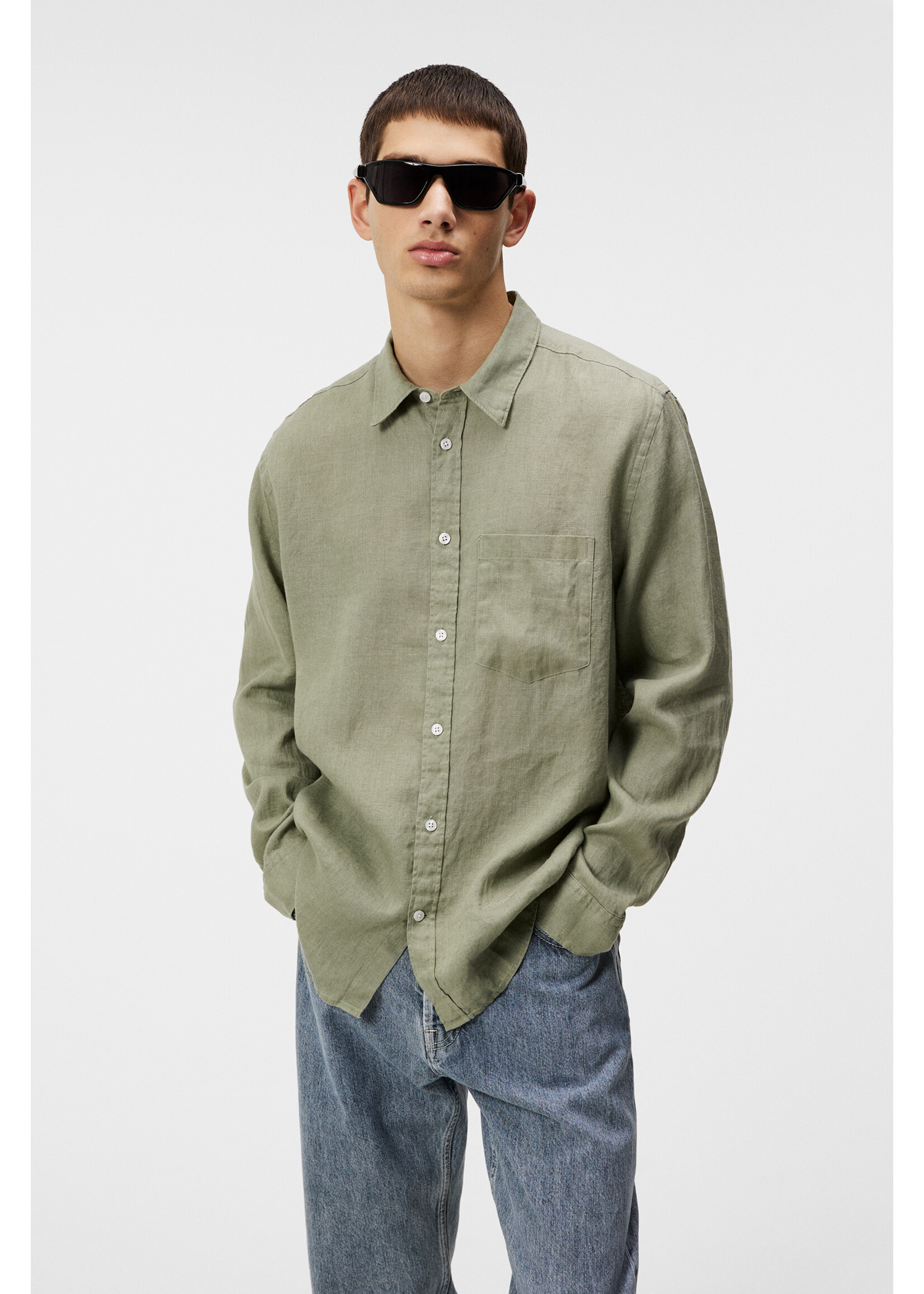 J. Lindeberg Reg LS Clean Linen Shirt