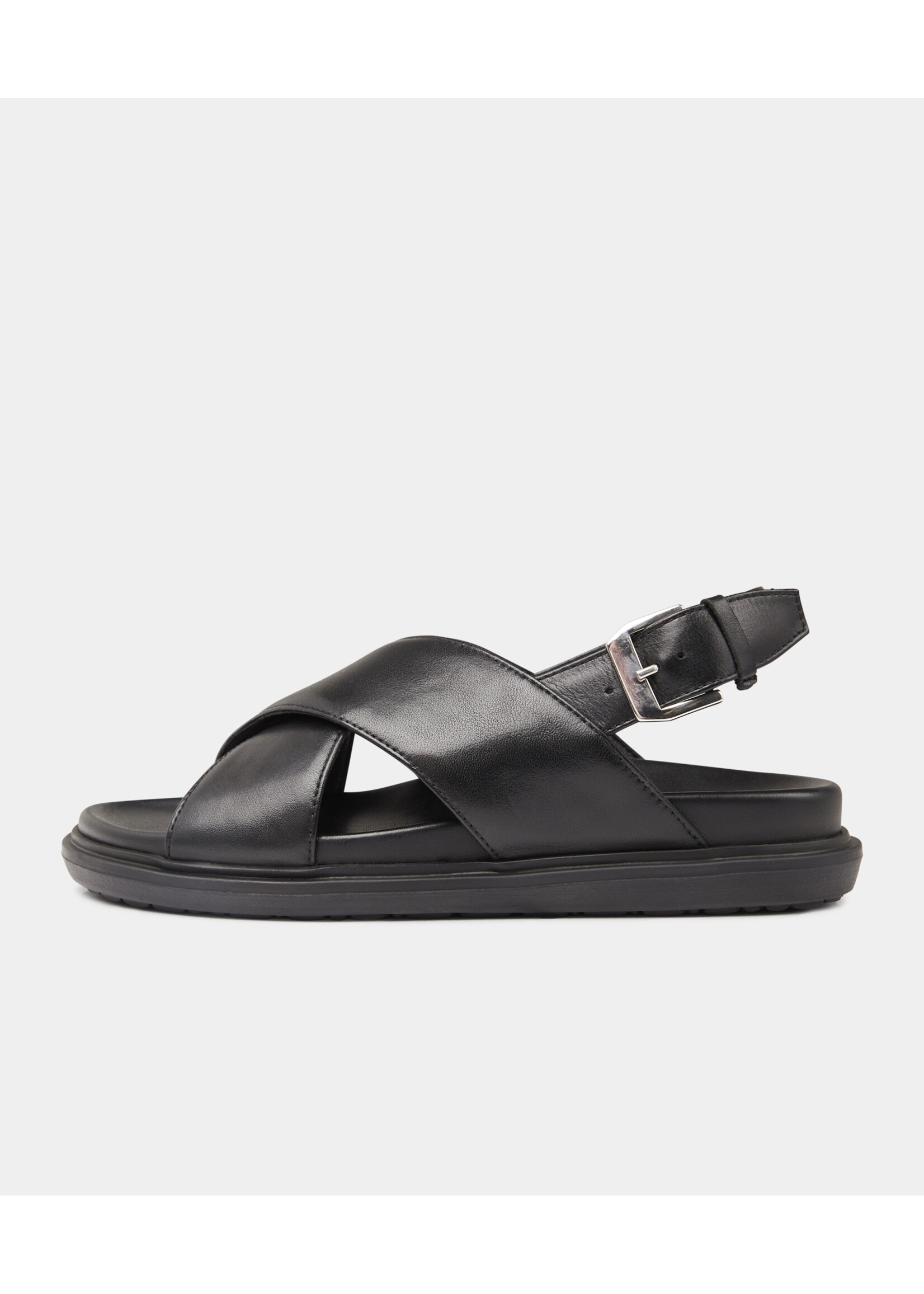 Garment Project Lola Sandal - Black Leather