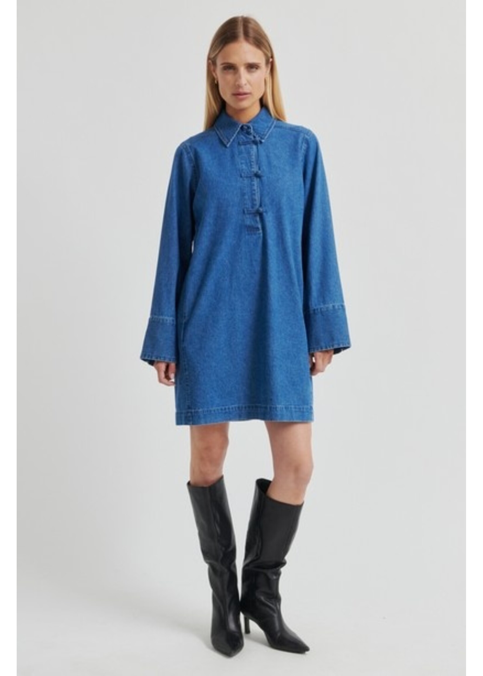Second Female Cornelia Denim Tunic Dress
