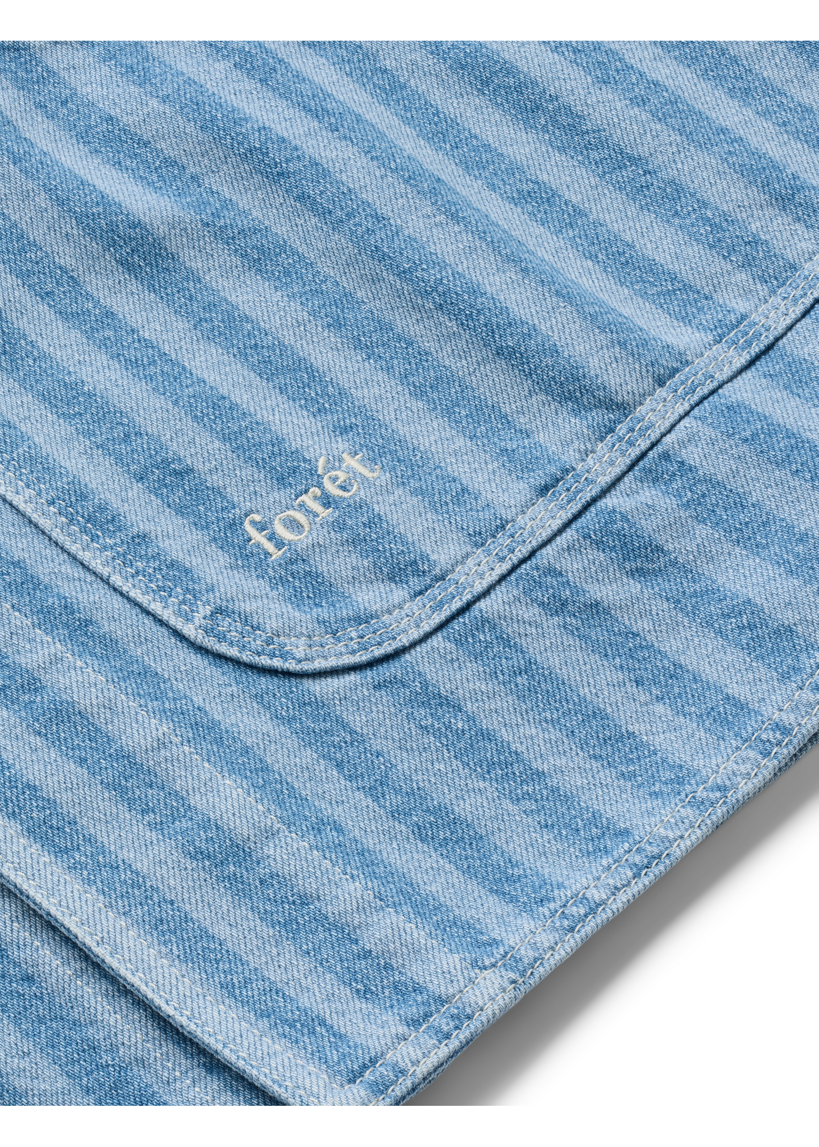 Forét Berry Denim Overshirt