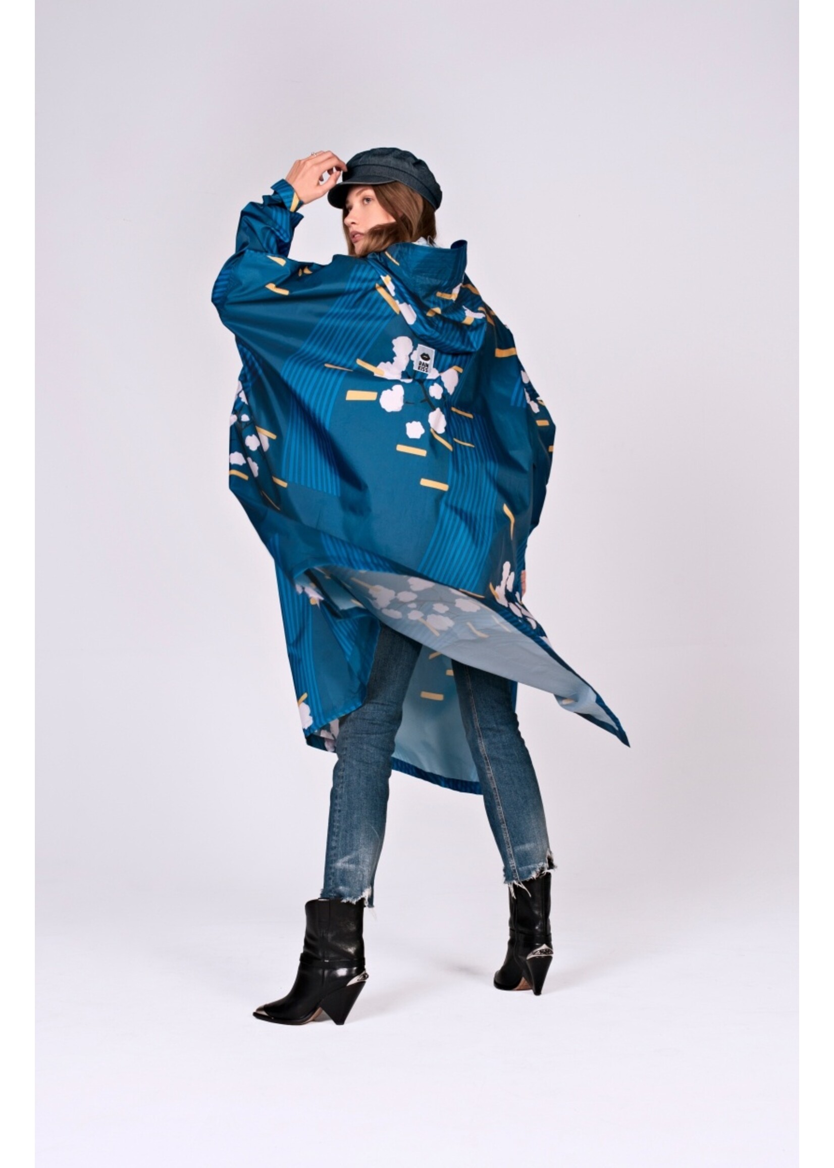 Rainkiss Japanese Blossom - Rain Poncho