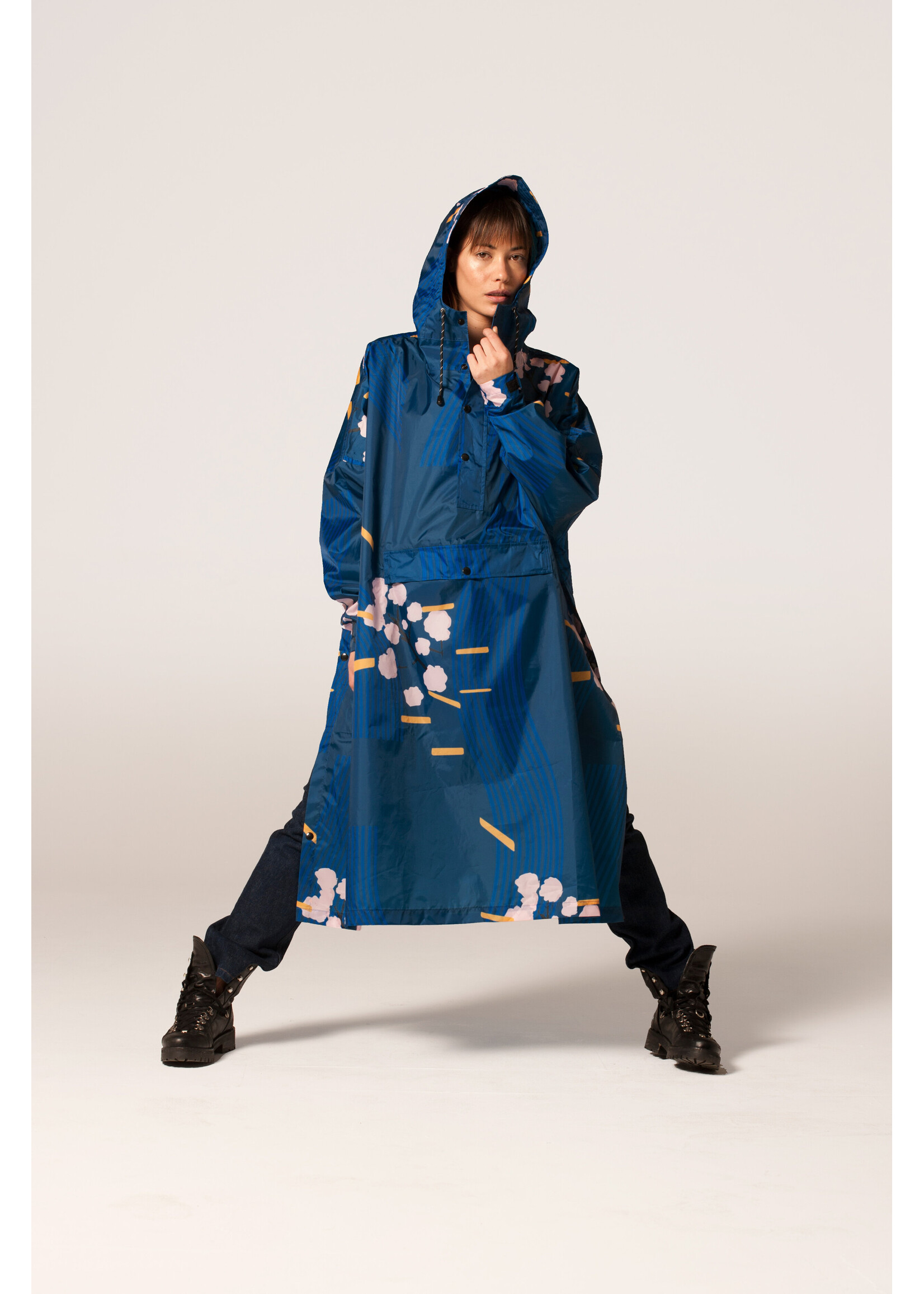 Rainkiss Japanese Blossom - Rain Poncho