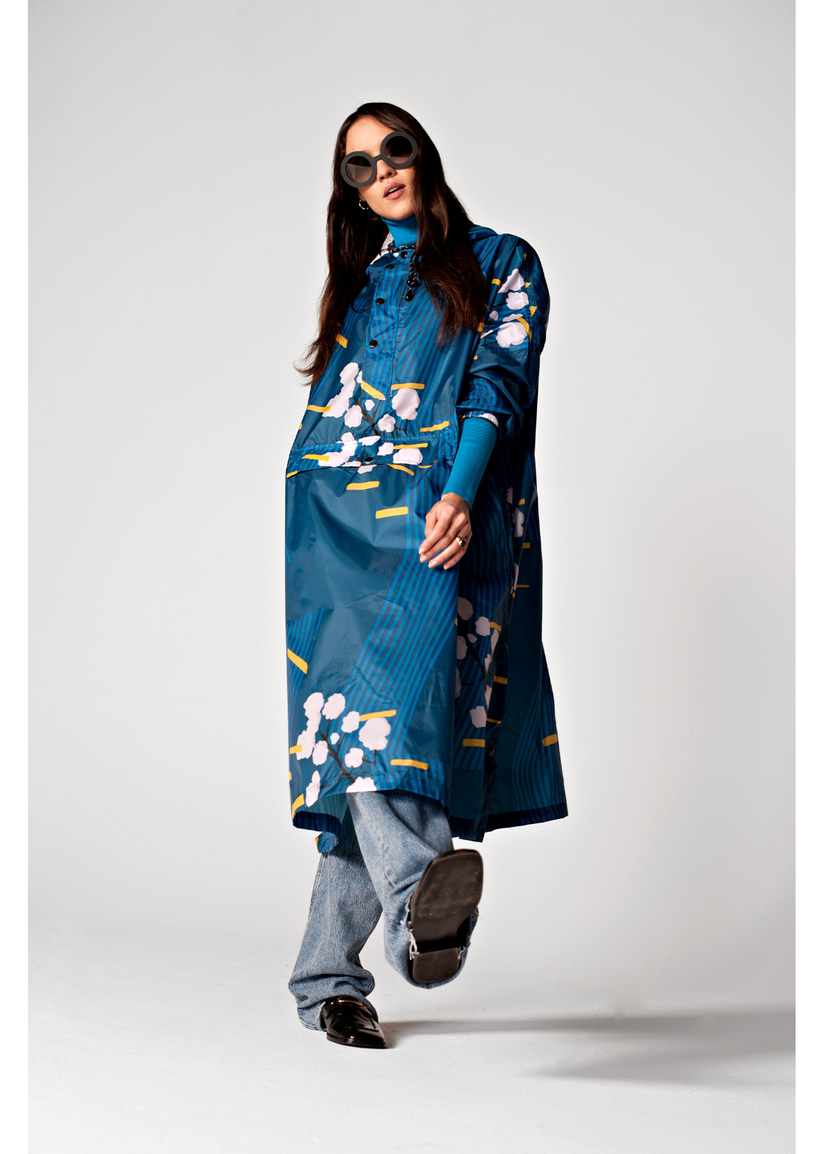 Rainkiss Japanese Blossom - Rain Poncho