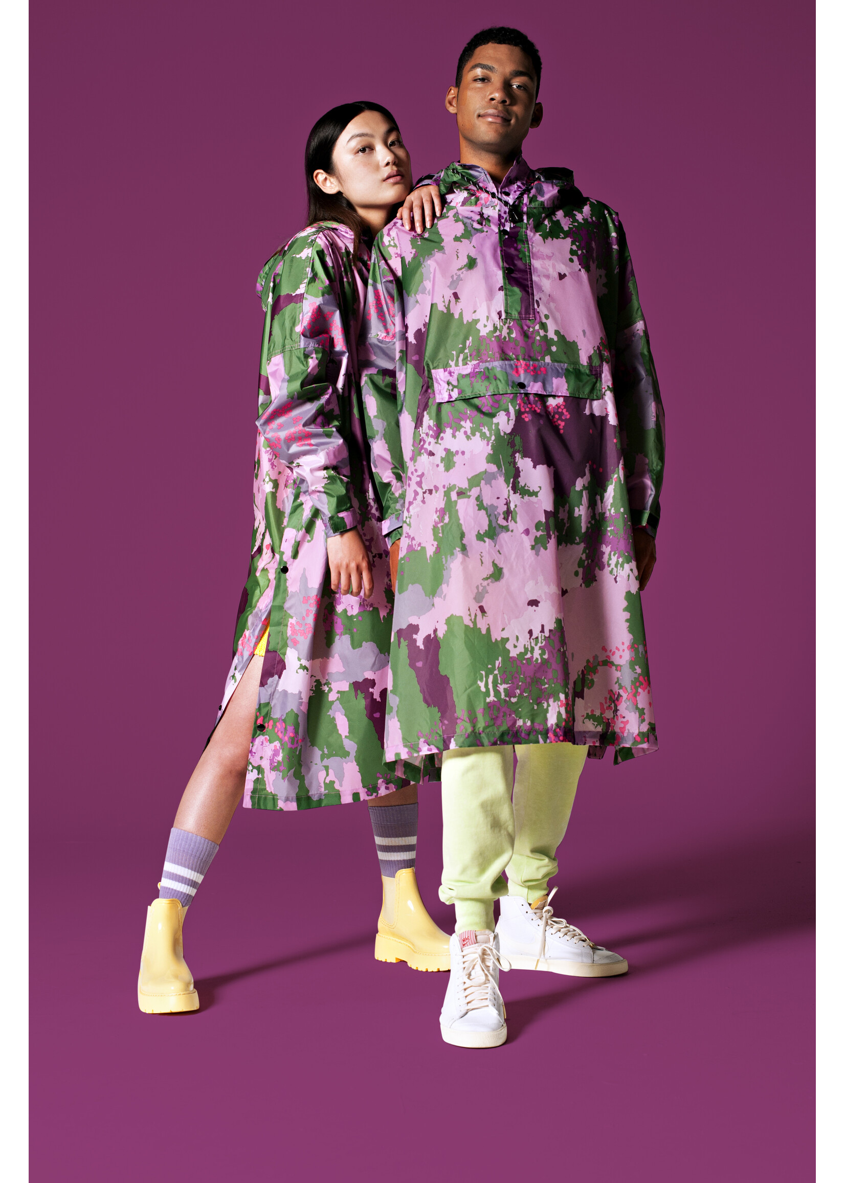 Rainkiss Digi Spring Camo - Rain Poncho