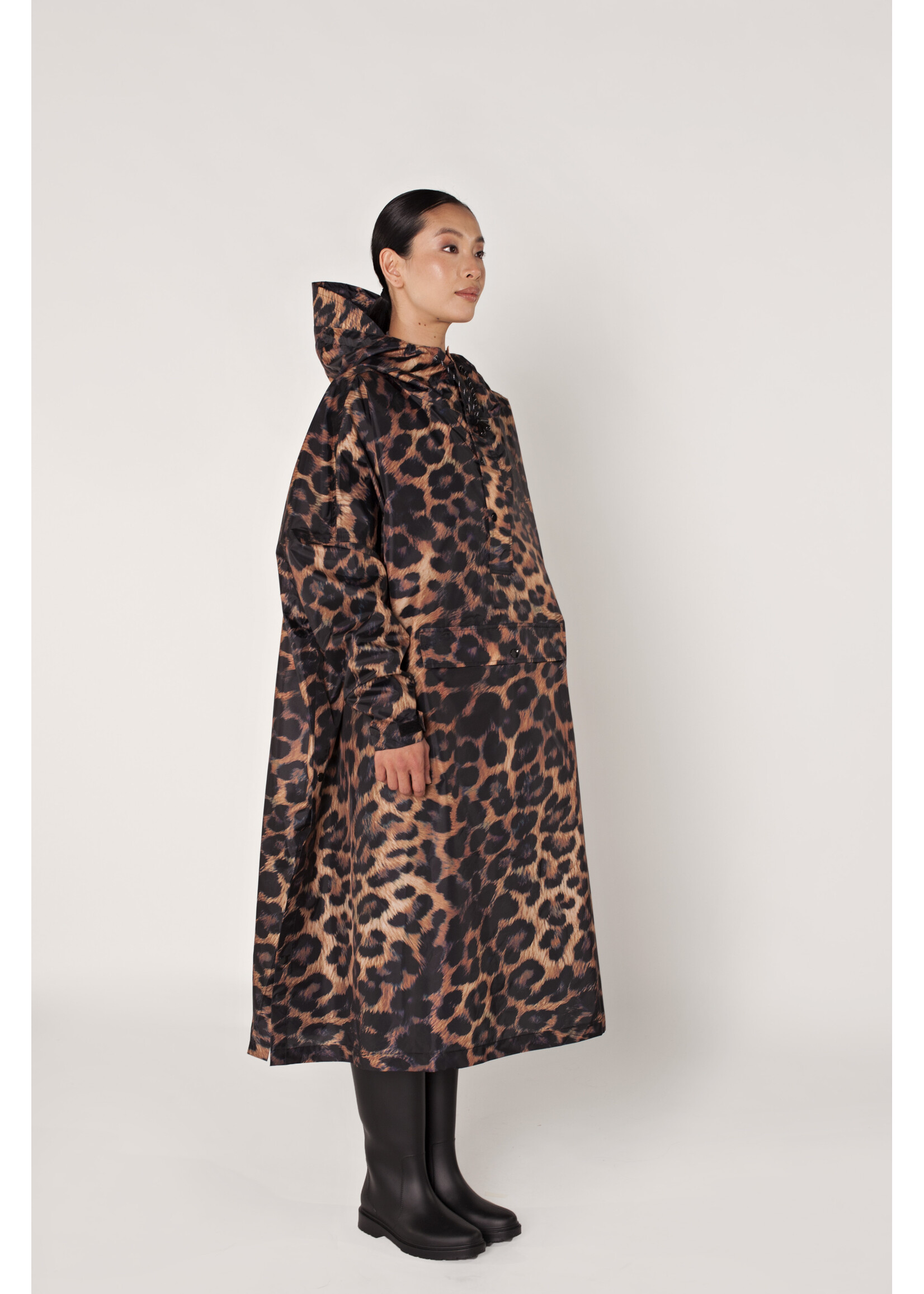 Rainkiss Dark Leopard - Rain Poncho