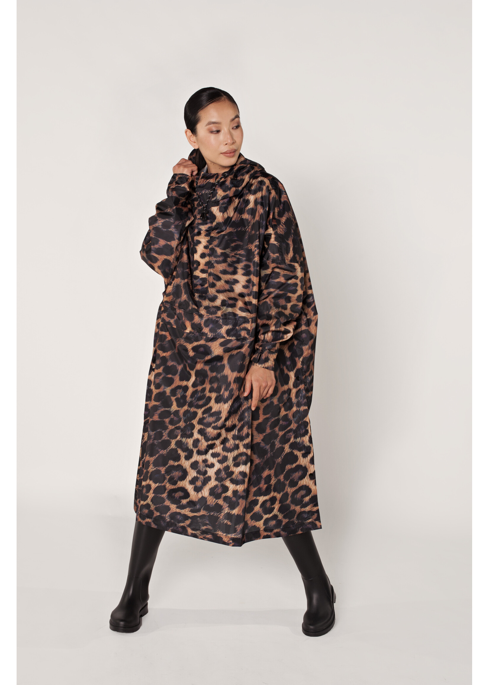 Rainkiss Dark Leopard - Rain Poncho