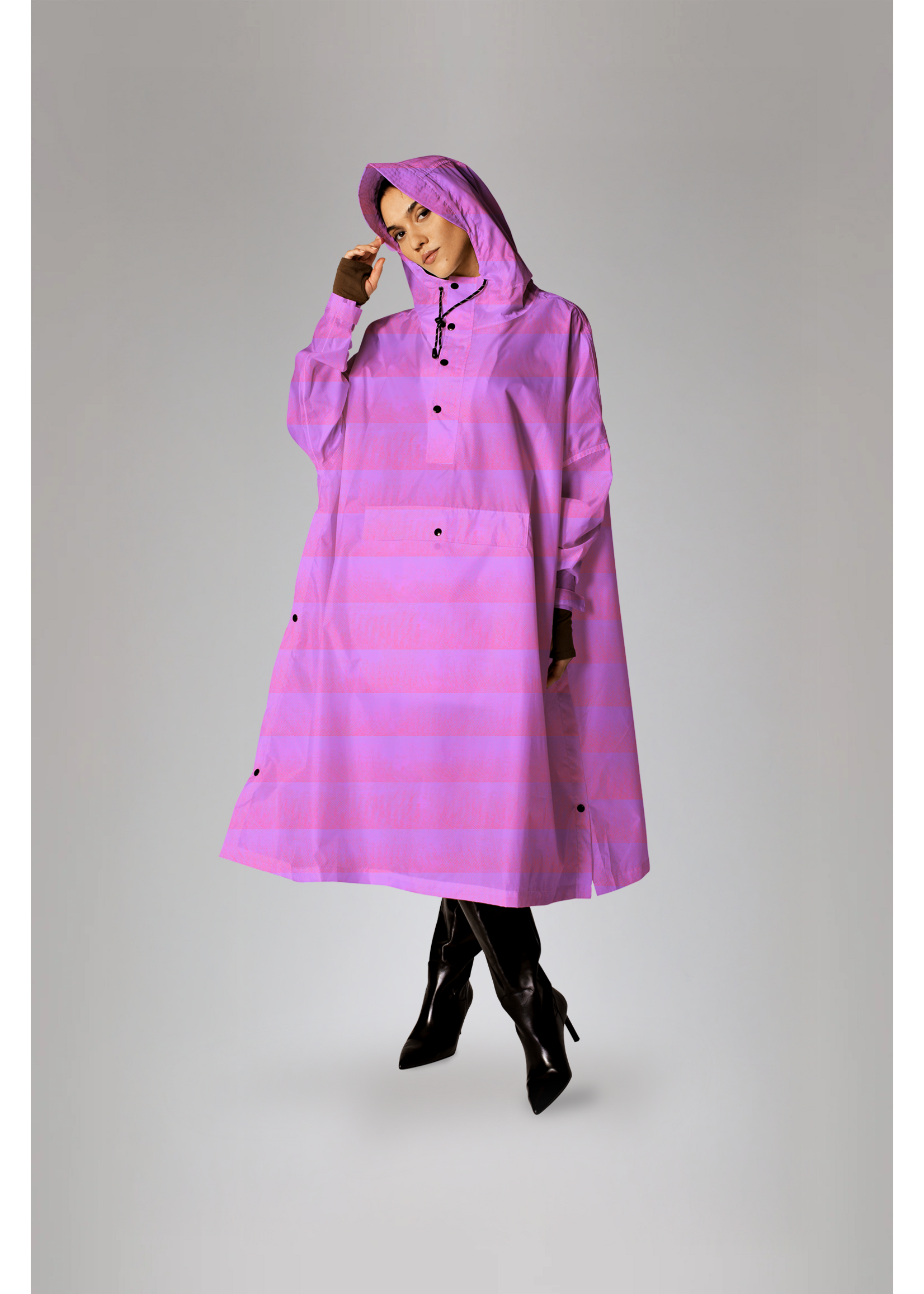 Rainkiss Seeing Stripes - Rain Poncho