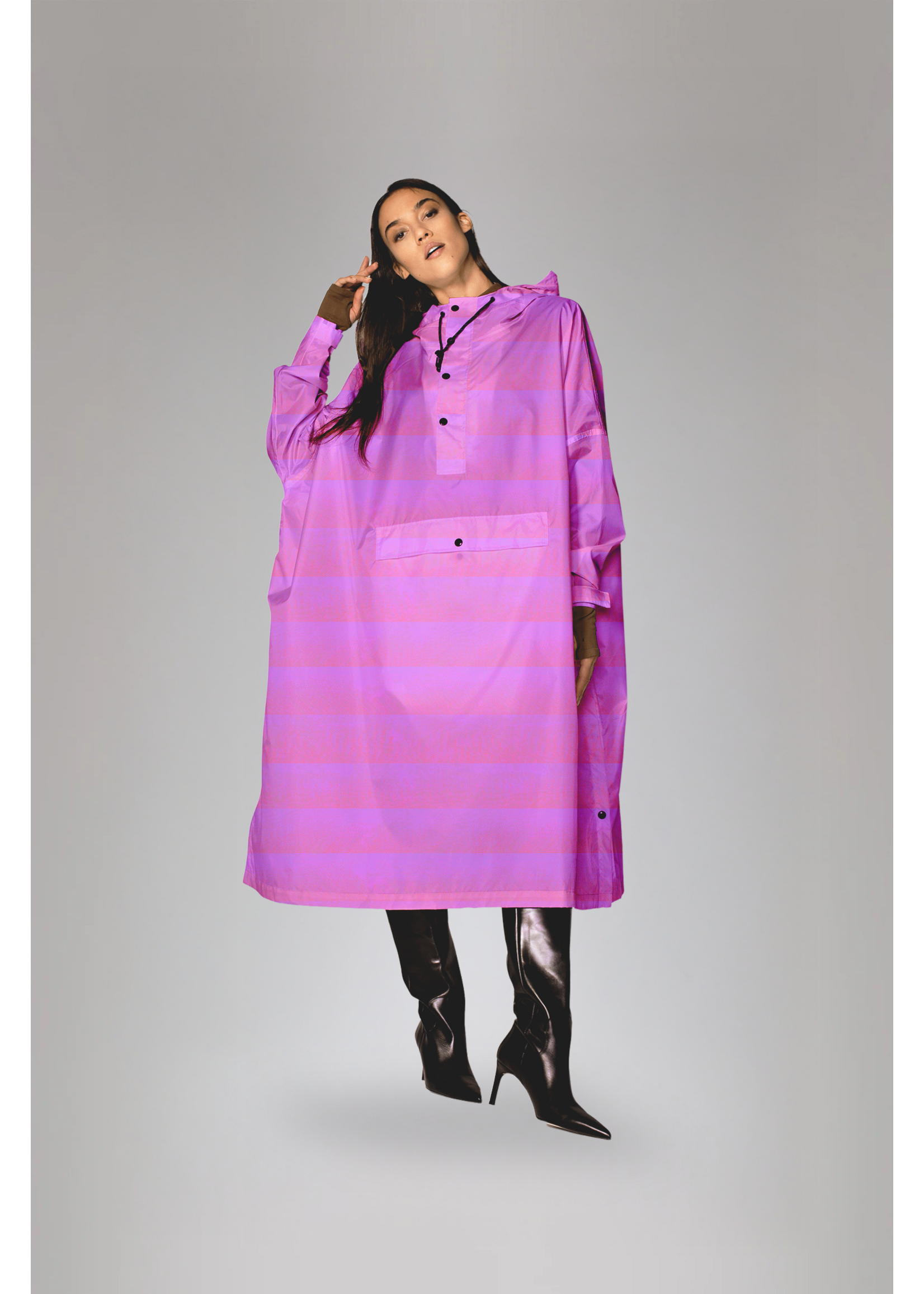 Rainkiss Seeing Stripes - Rain Poncho