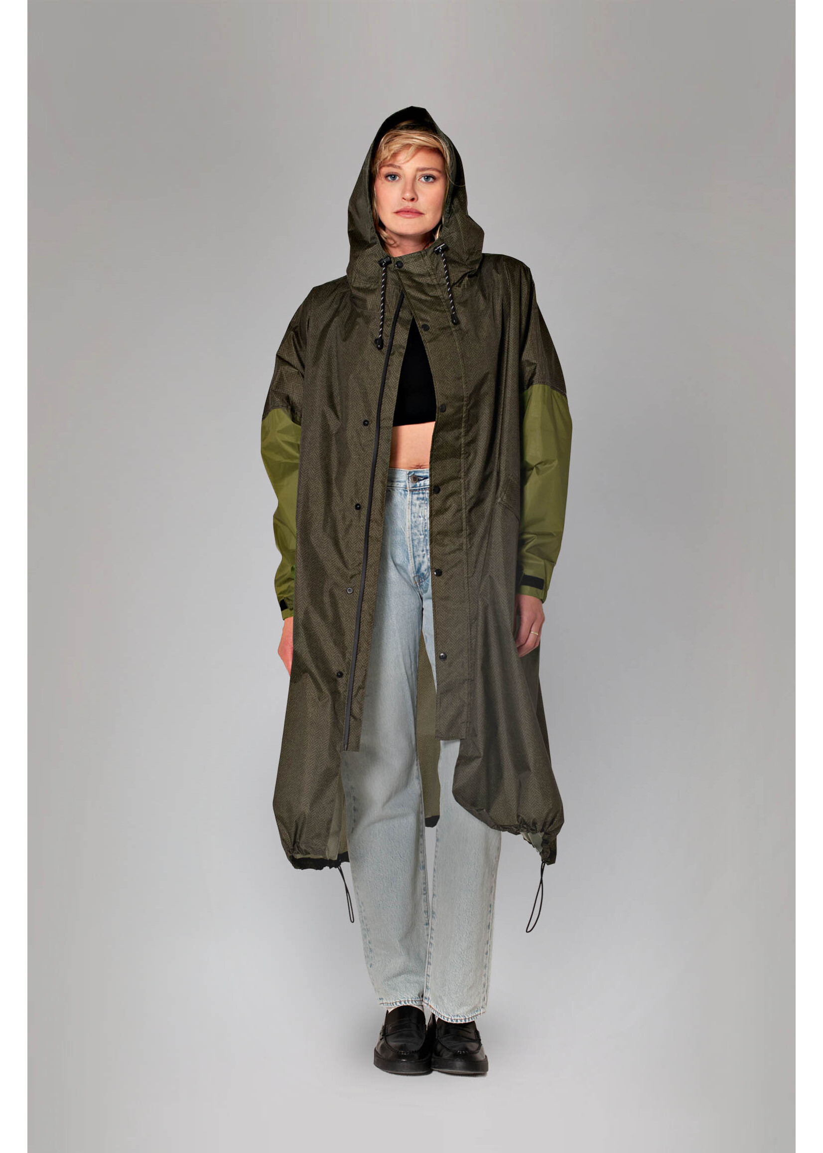 Rainkiss Herringbone - Rain Coat