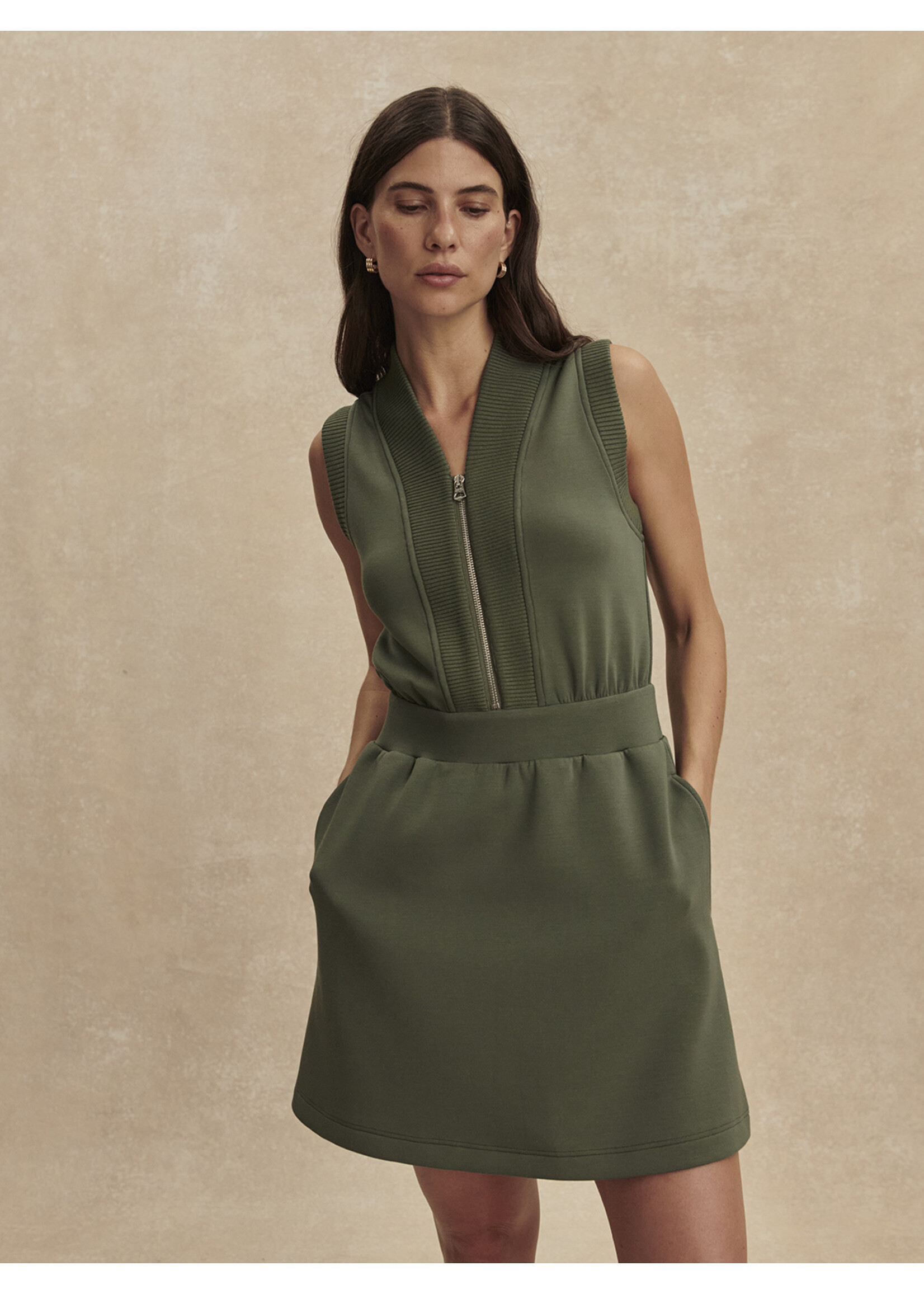 Varley Polyanna Half Zip Dress