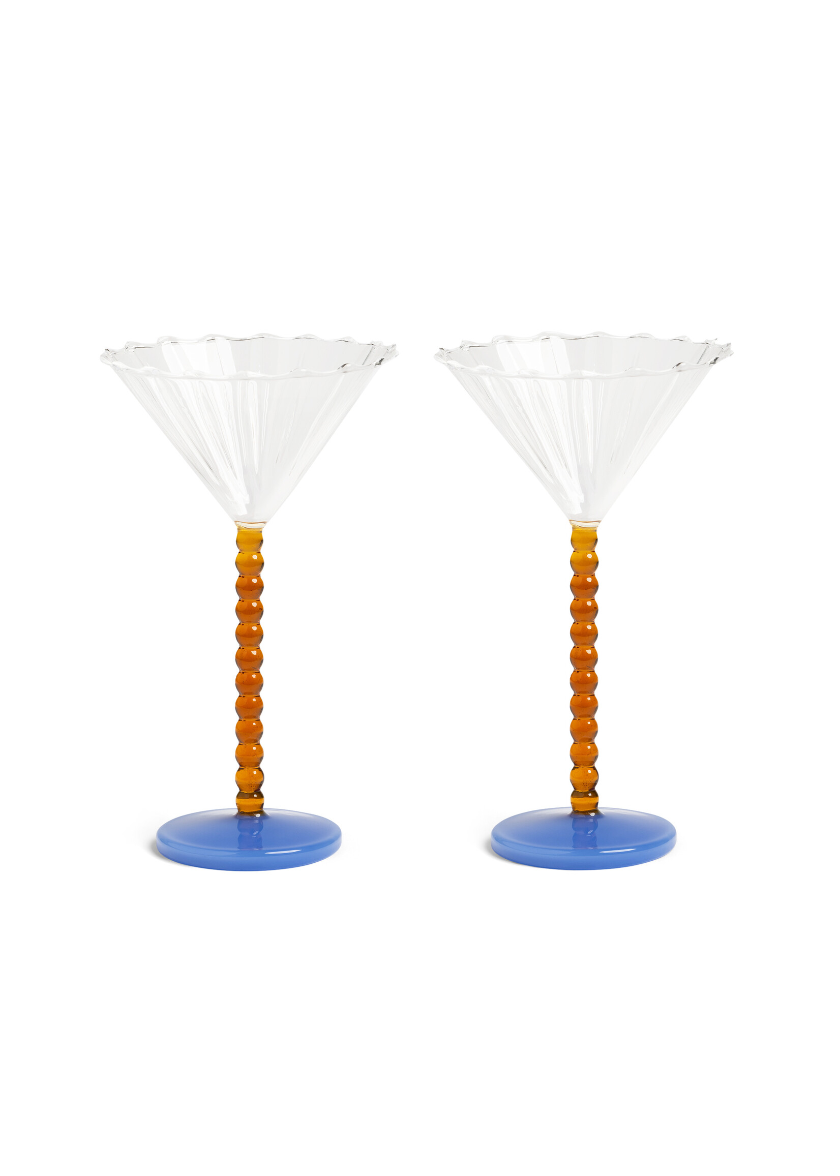 &Klevering Coupe Perle Amber - Set of 2