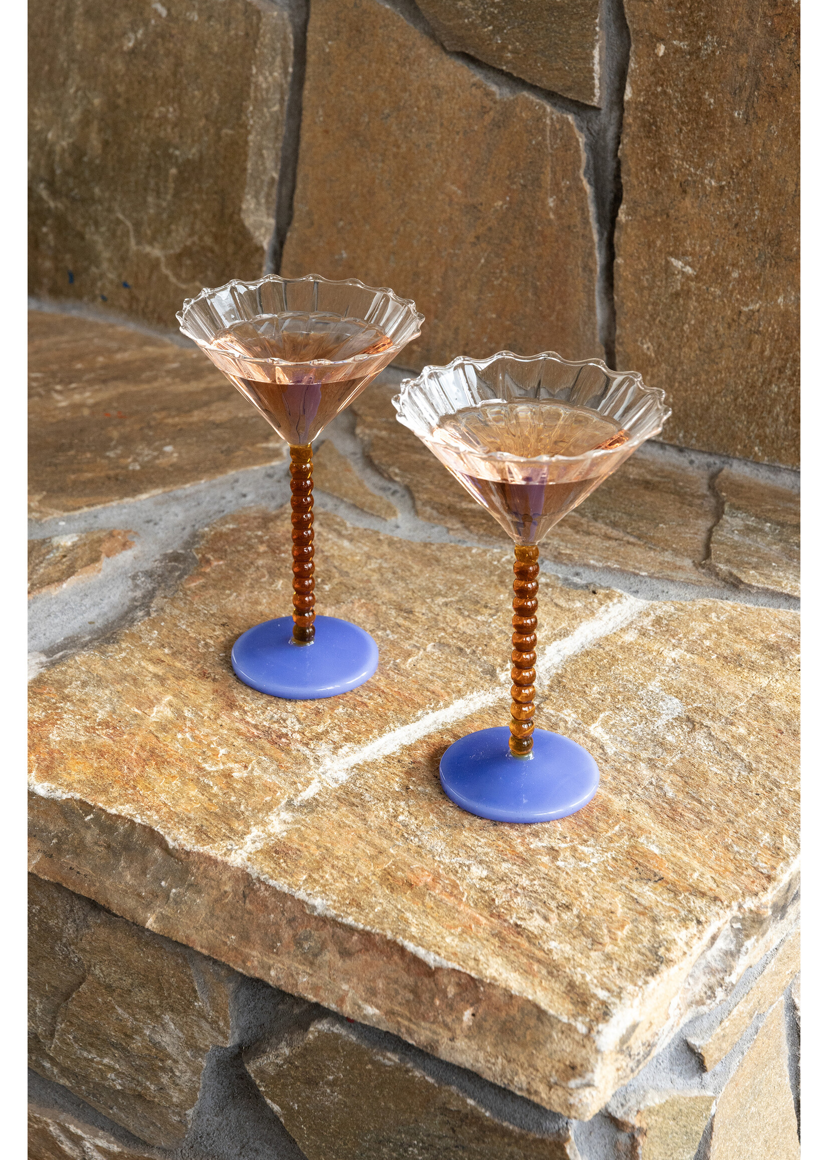 &Klevering Coupe Perle Amber - Set of 2