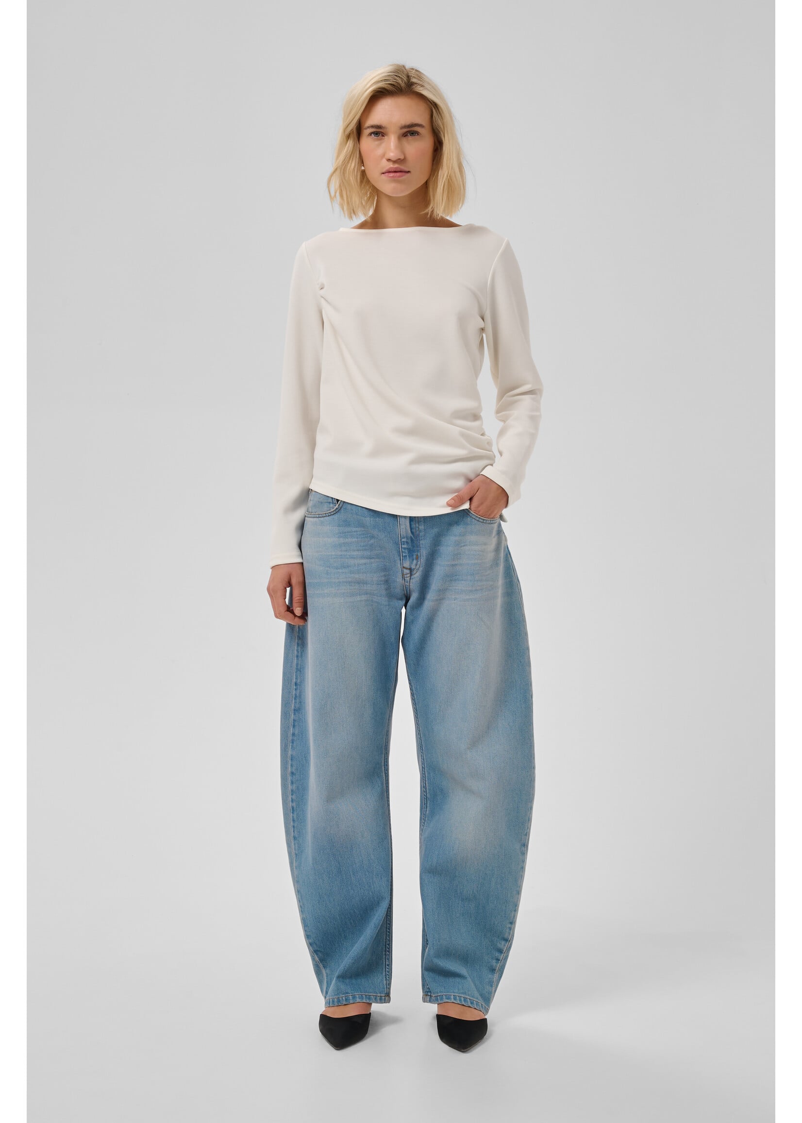 My Essential Wardrobe MWHelle Asymmetric Blouse