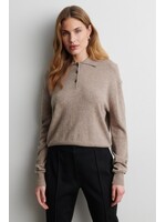 Second Female Longo Knit LS Collar