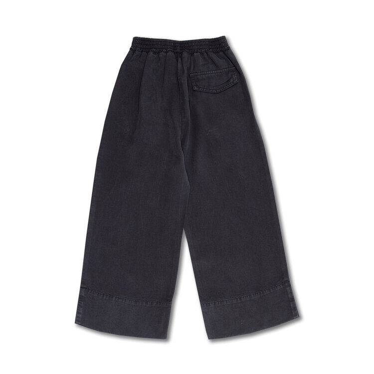 Wide Leg Pants | Washed Pirate Black - Petit Blush